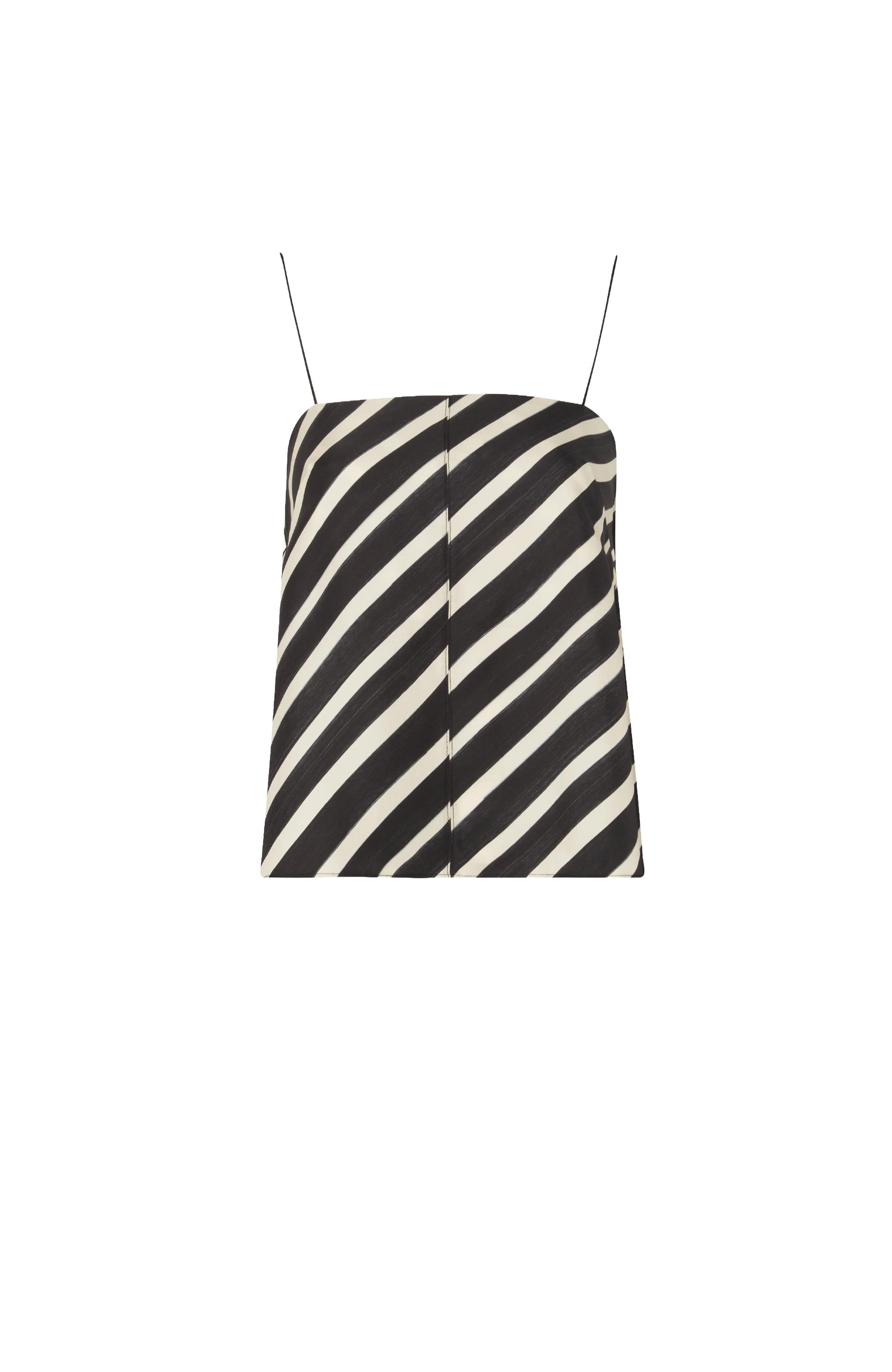 House of dagmar Black Striped silk top image 5