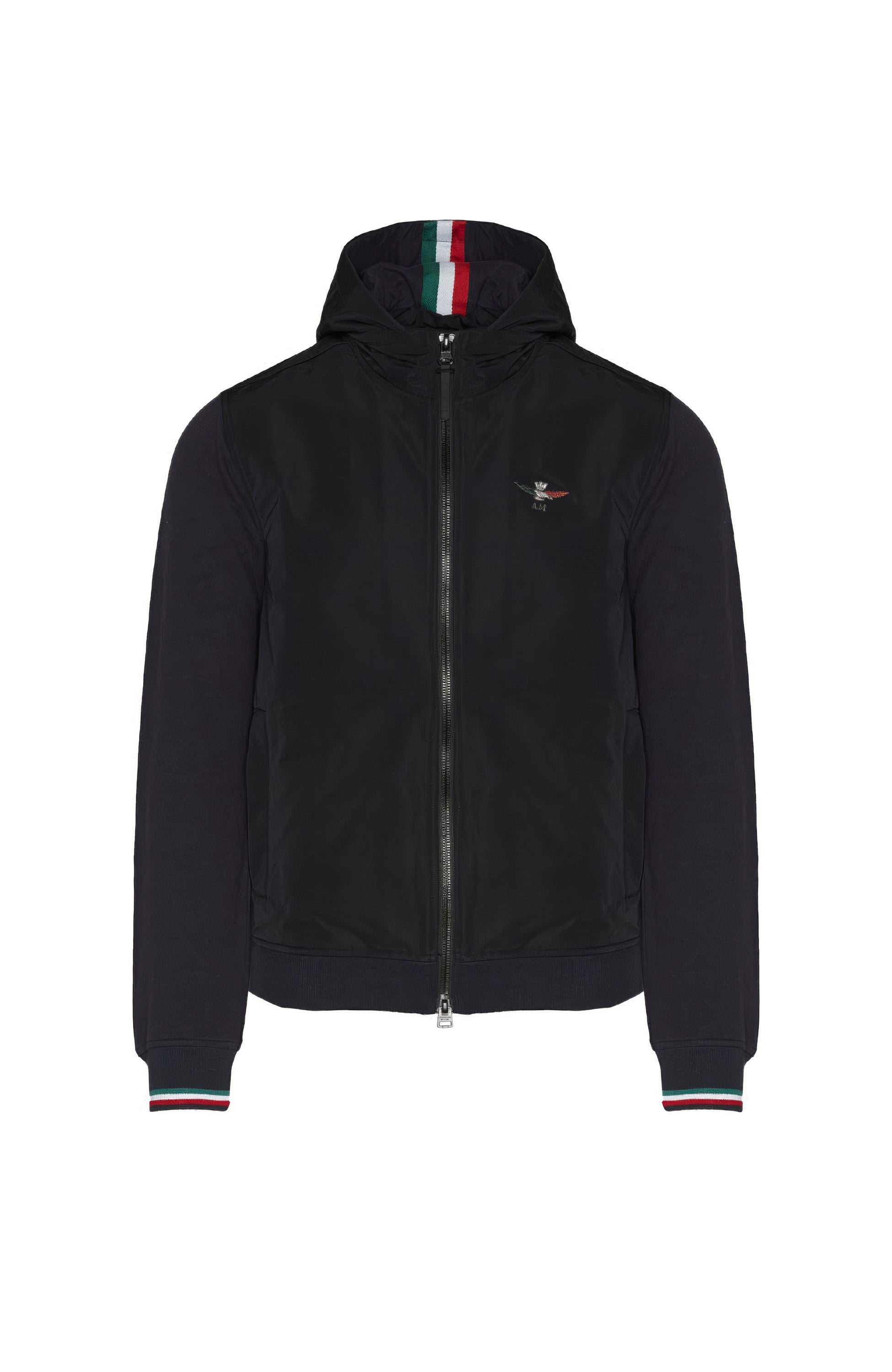 Aeronautica militare Navy Hooded fleece jacket image 8