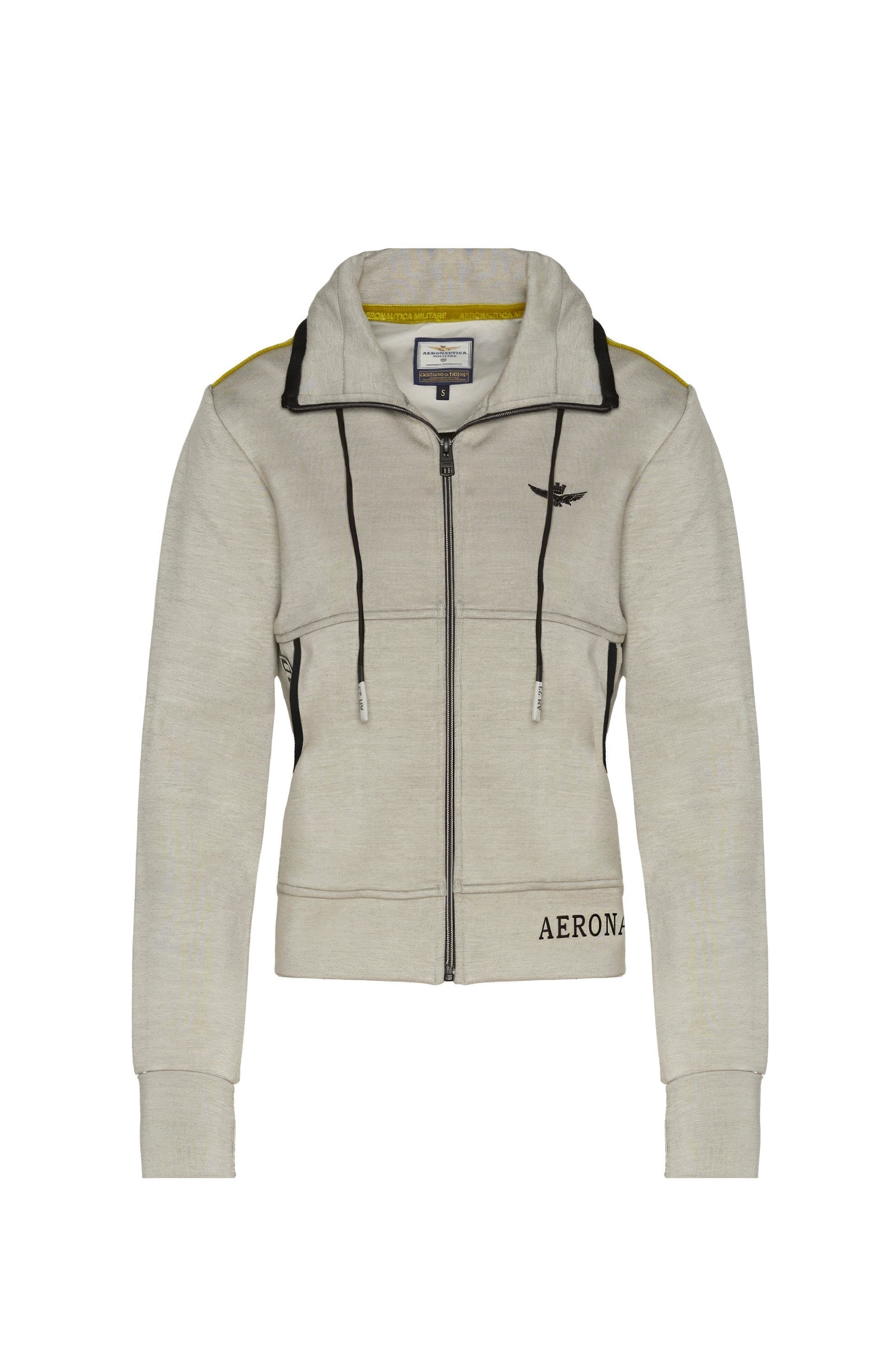 Aeronautica militare Neutral Flock-trim interlock sweatshirt image 7