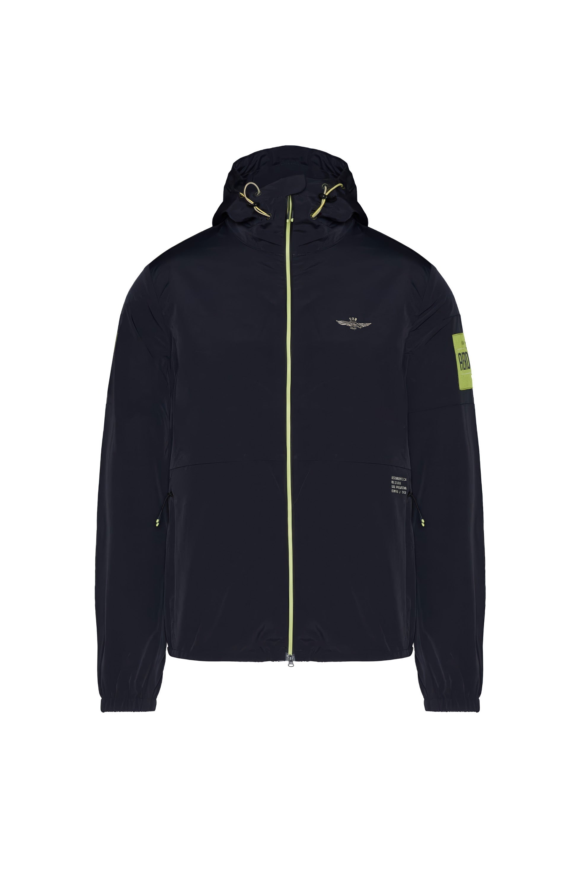 Aeronautica militare Navy Logo-patch windbreaker jacket image 5