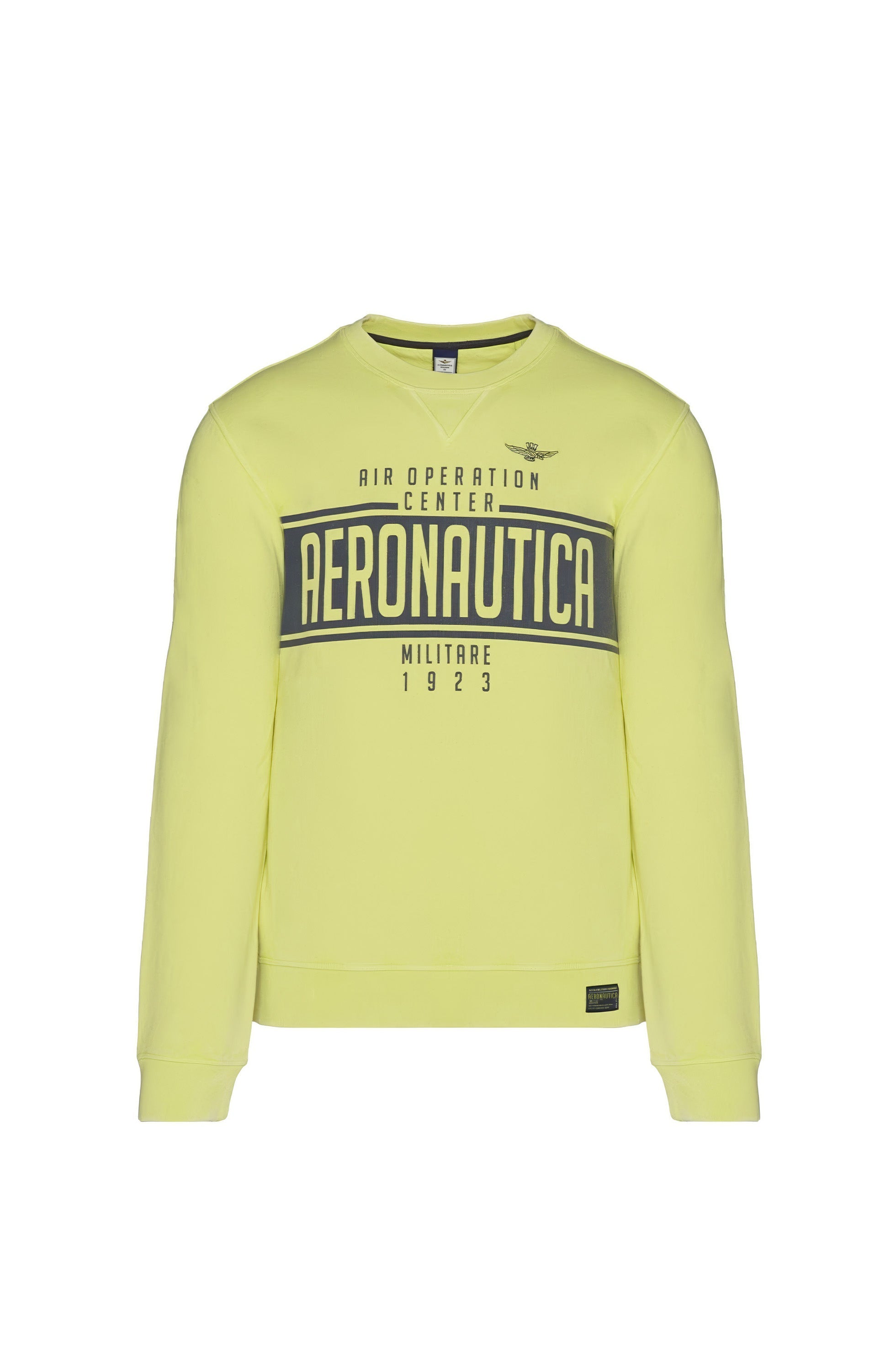 Aeronautica militare Yellow Logo-print cotton sweatshirt image 6