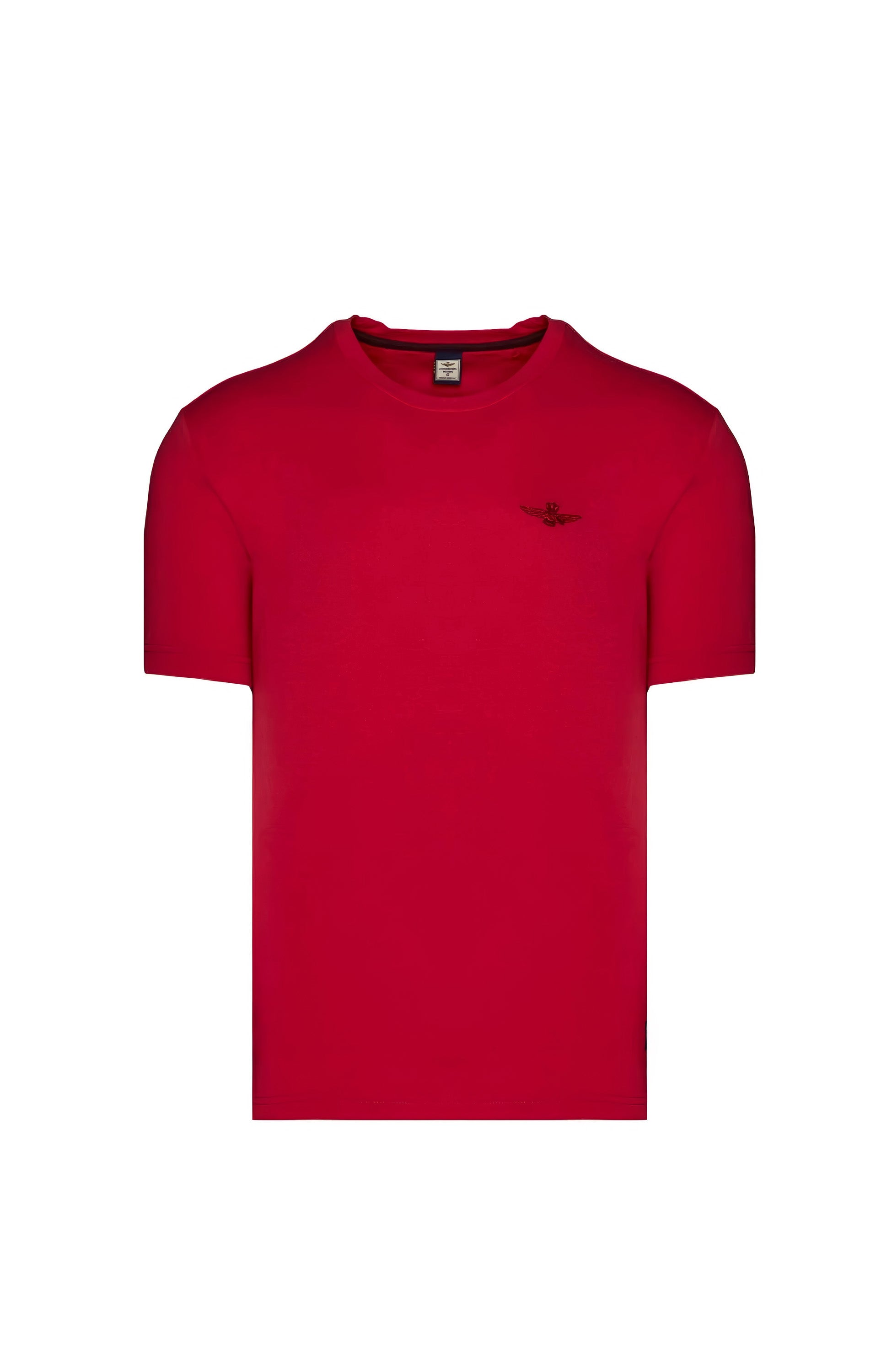 Aeronautica militare Pink Eagle-embroidered cotton t-shirt image 6