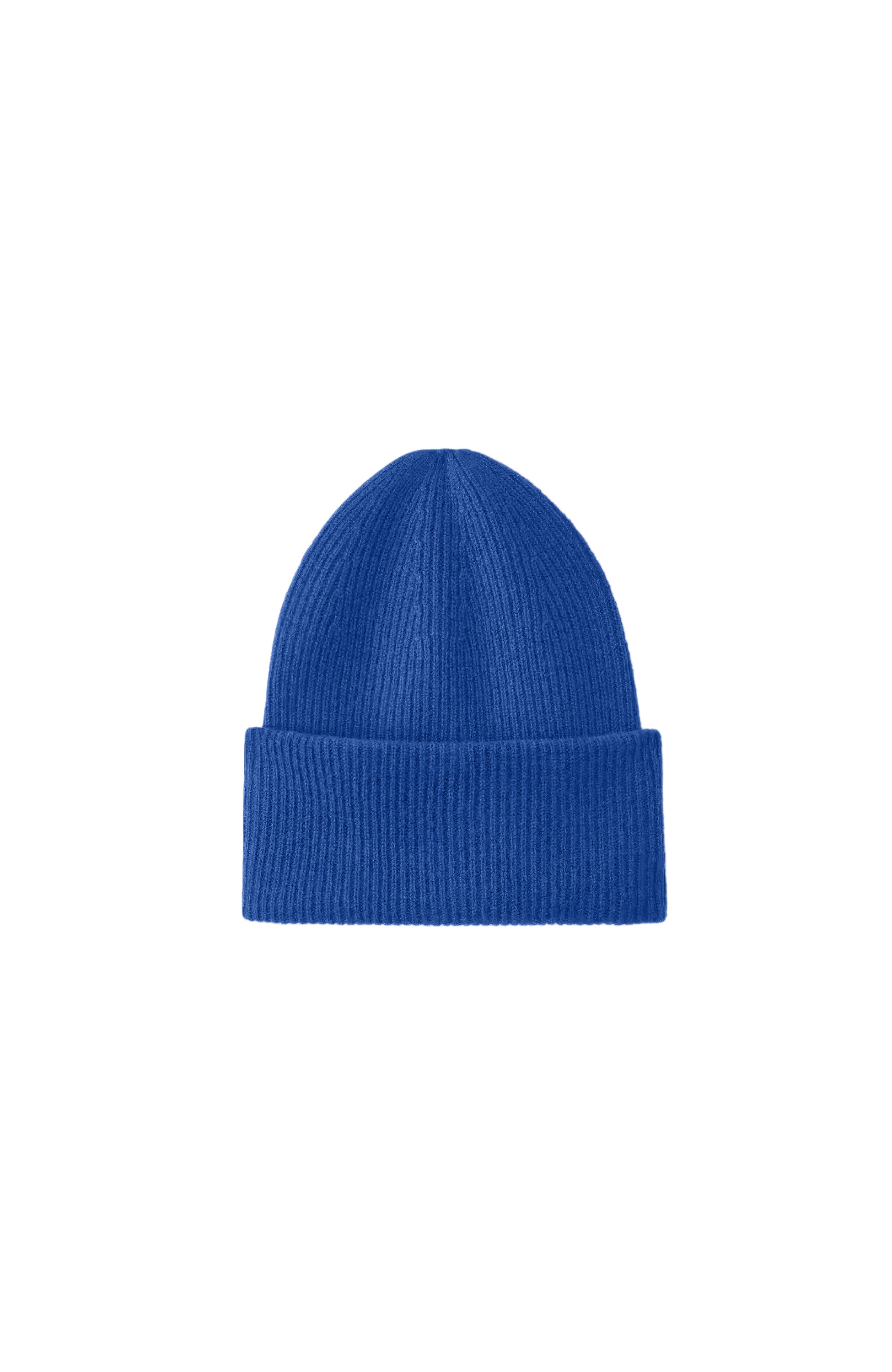 Lisa yang Blue Ribbed-knit beanie hat stockholm image 4