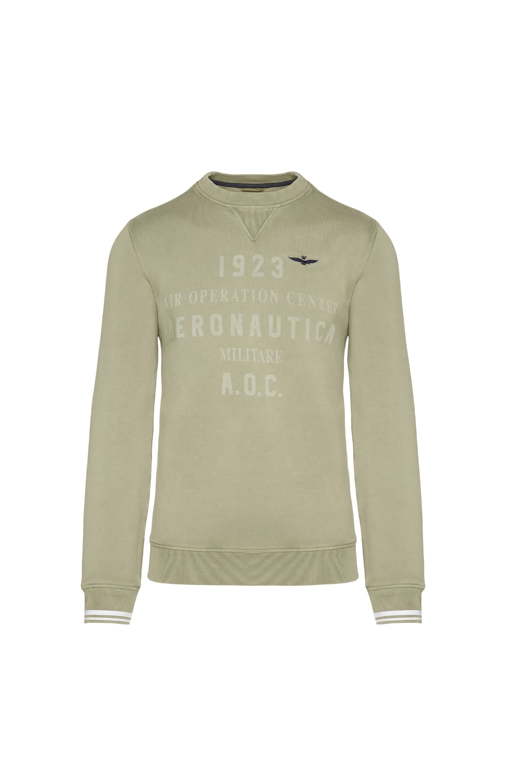 Aeronautica militare Green Logo-trükiga dressipluus image 4