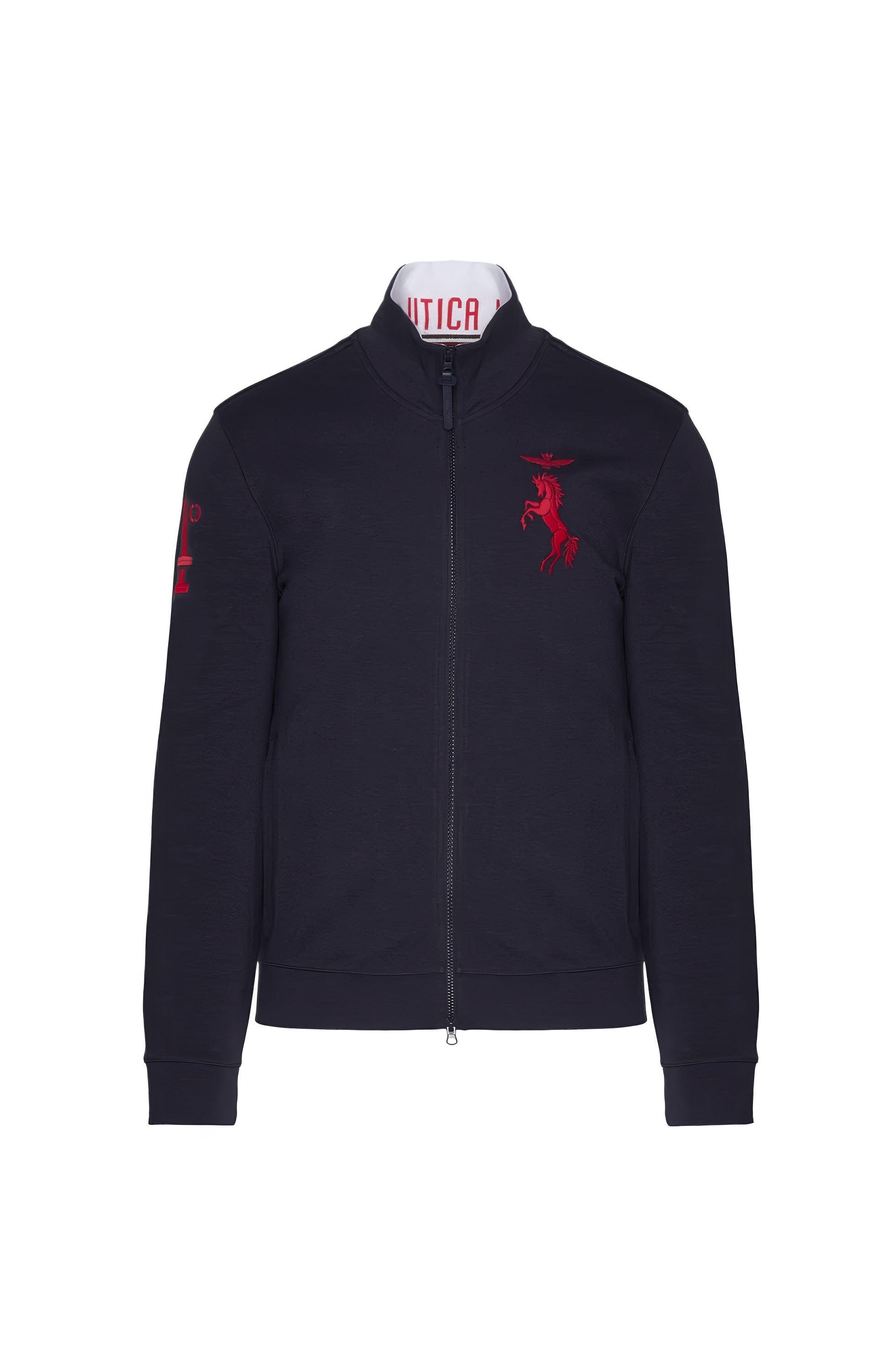 Aeronautica militare Navy Interlock embroidered sweatshirt image 8