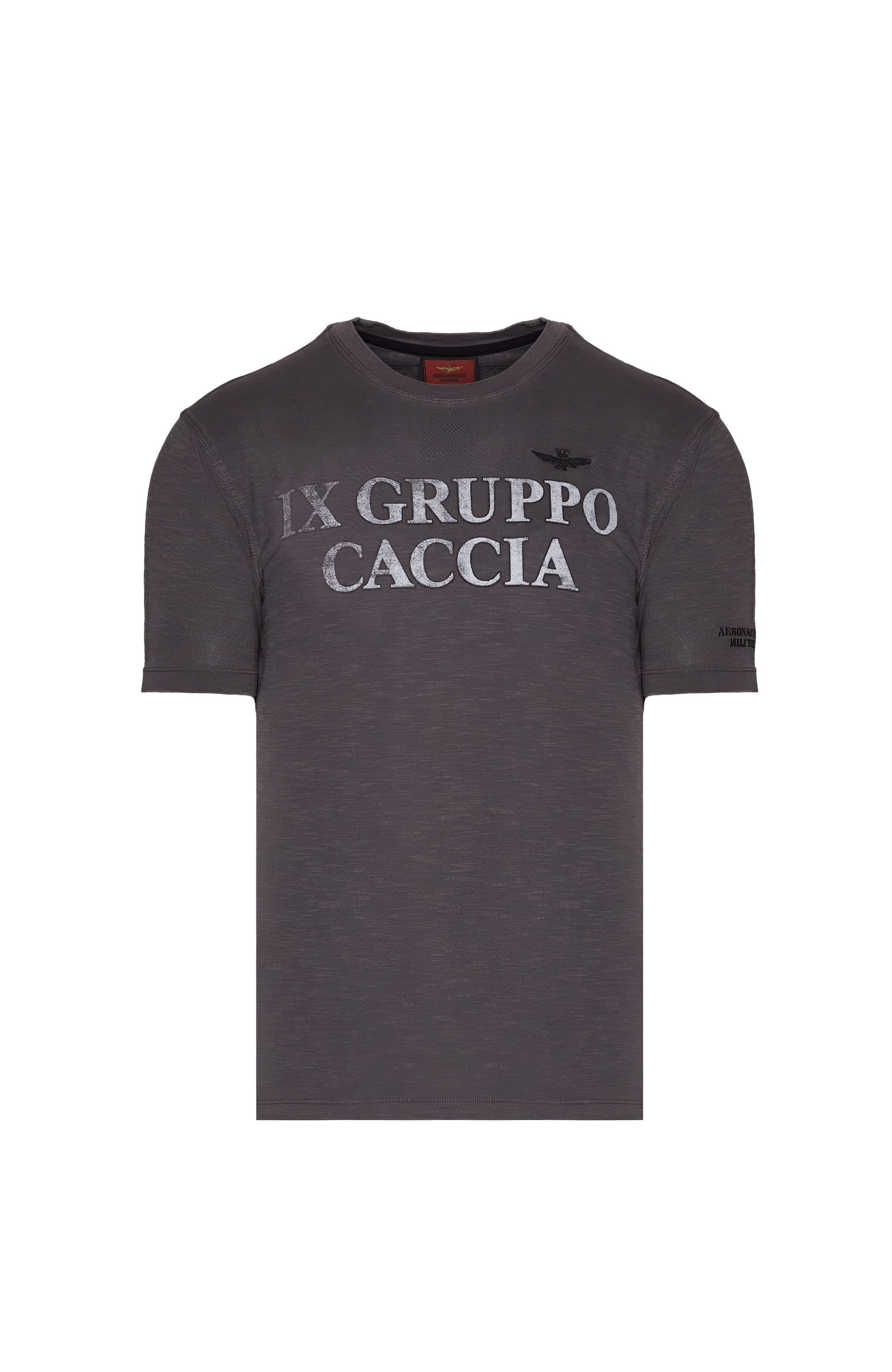 Aeronautica militare Grey Double-sided print t-shirt image 7