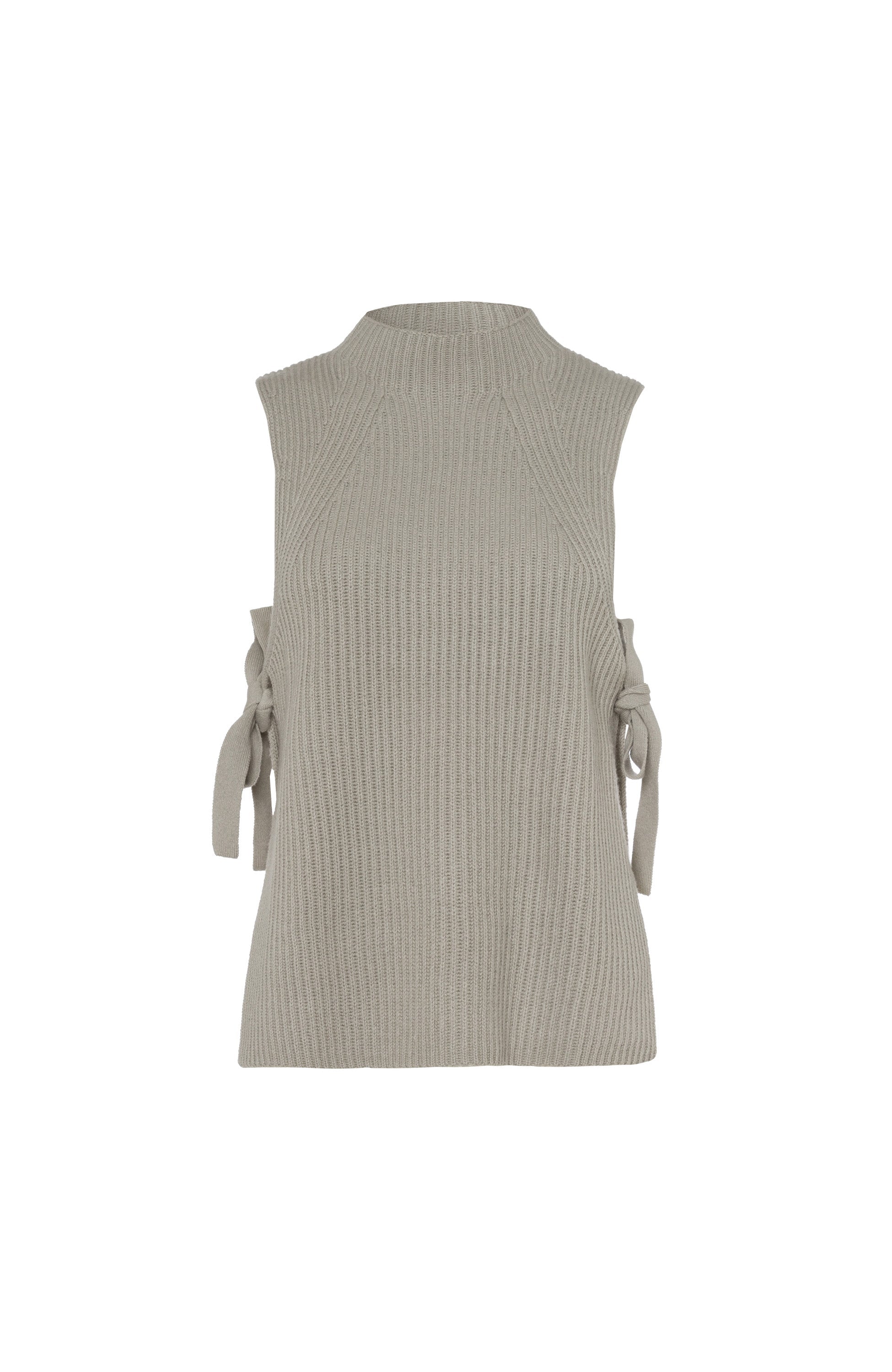 Ftc cashmere Grey Mockneck cashmere vest image 5