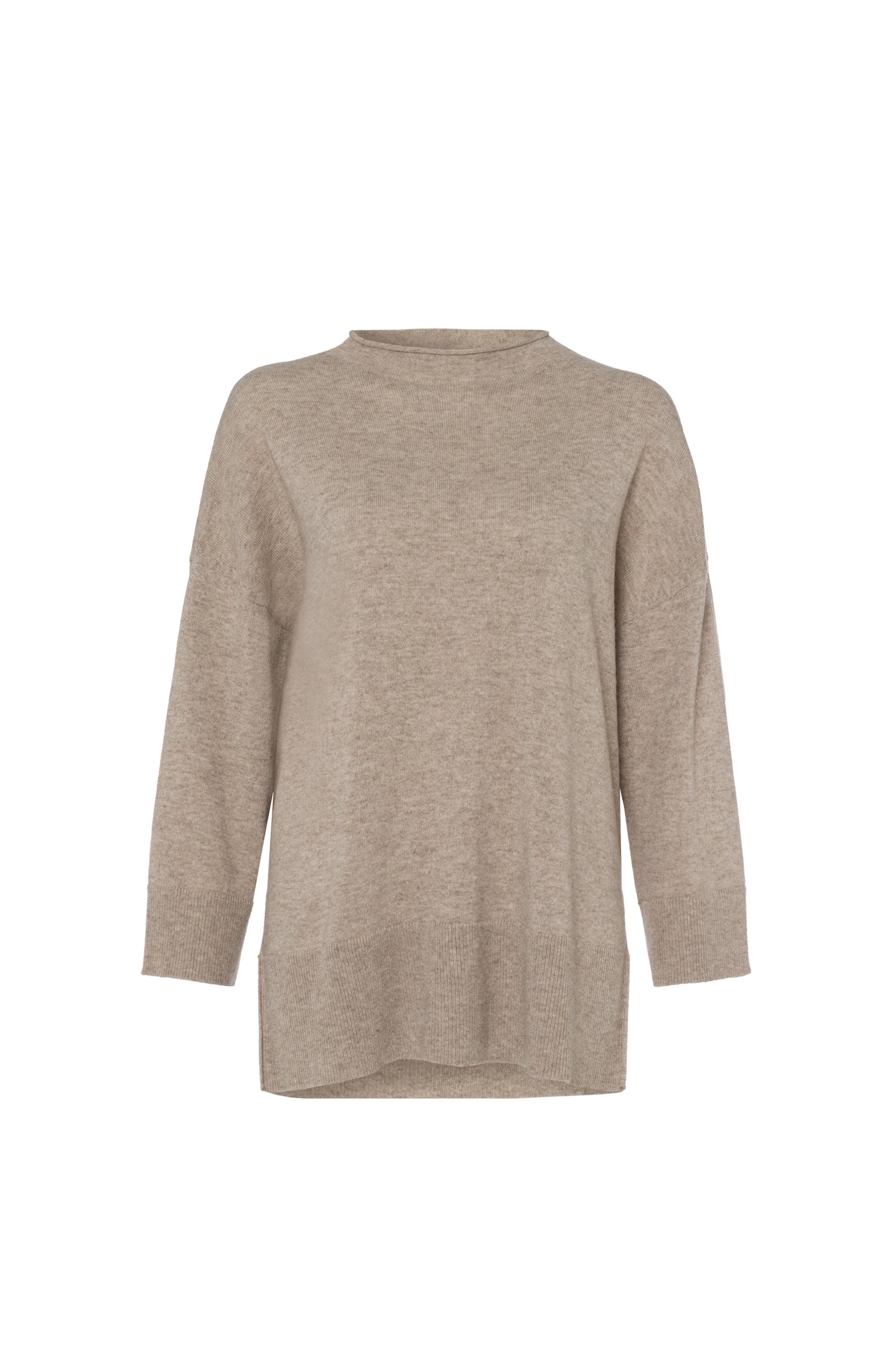 Ftc cashmere Beige Ümara kaelusega kašmiirist pullover image 7