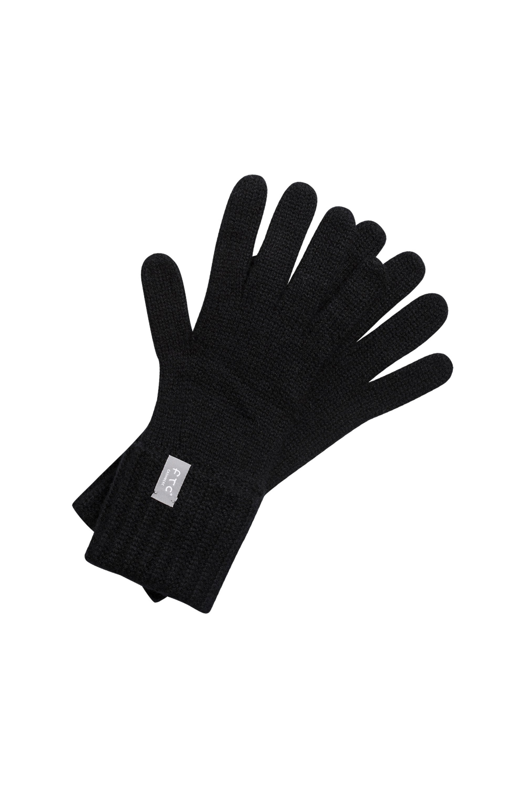 Ftc cashmere Black Üleskeeratava soonikuga kindad image 1