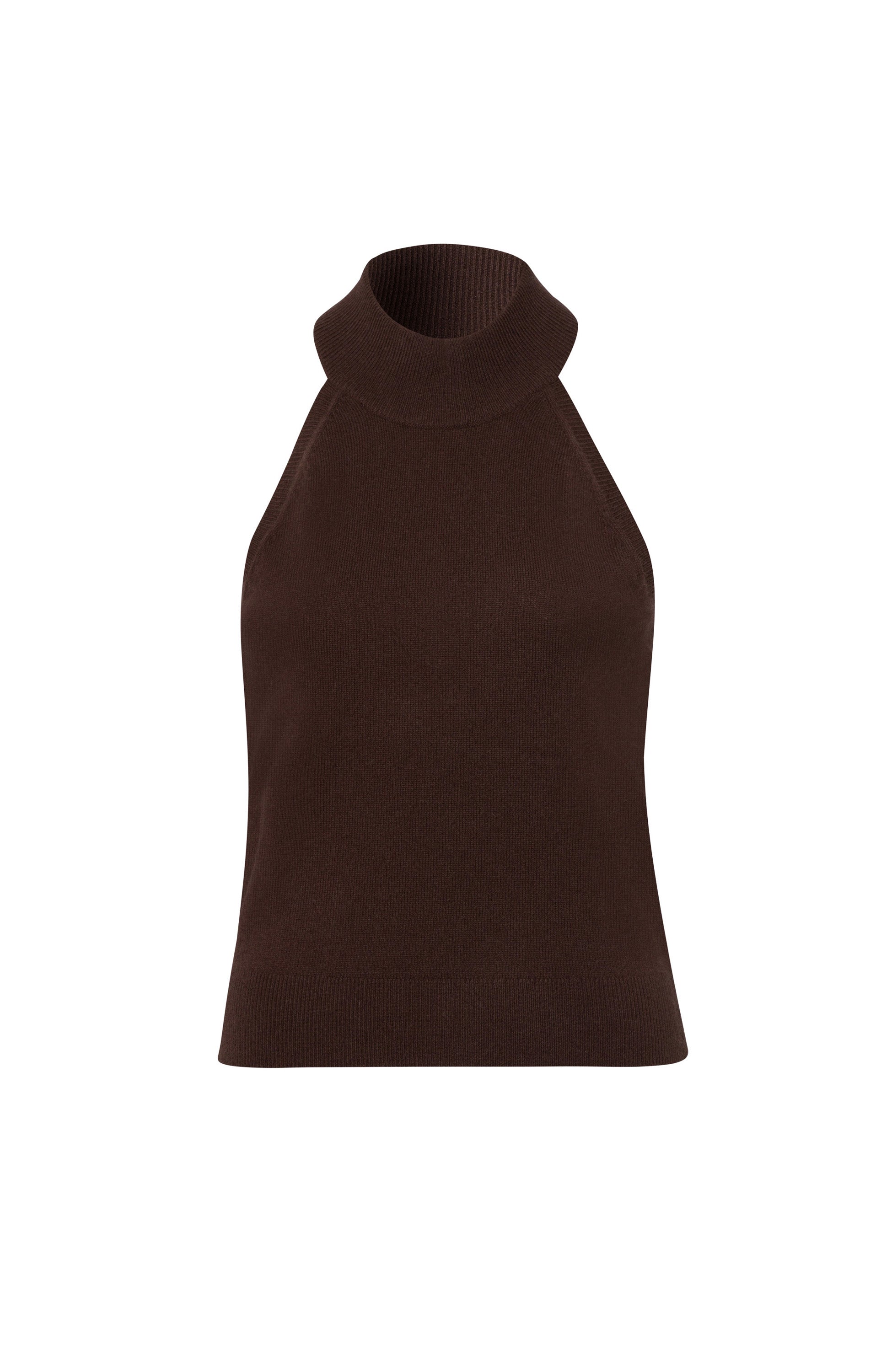 Ftc cashmere Brown Neckholder cashmere top image 6