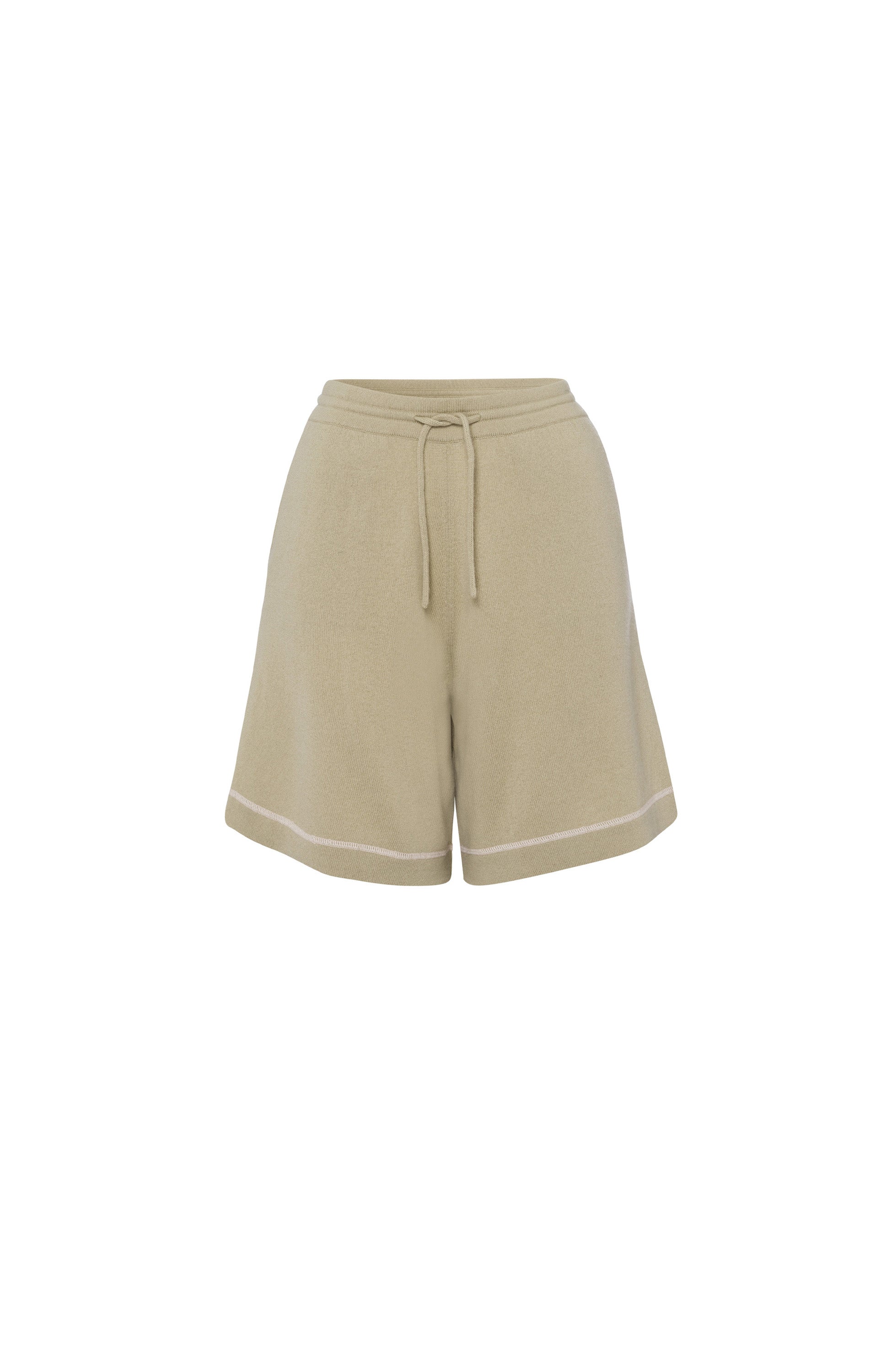 Ftc cashmere Green Kaszmirowe szorty ze sznurkiem image 5