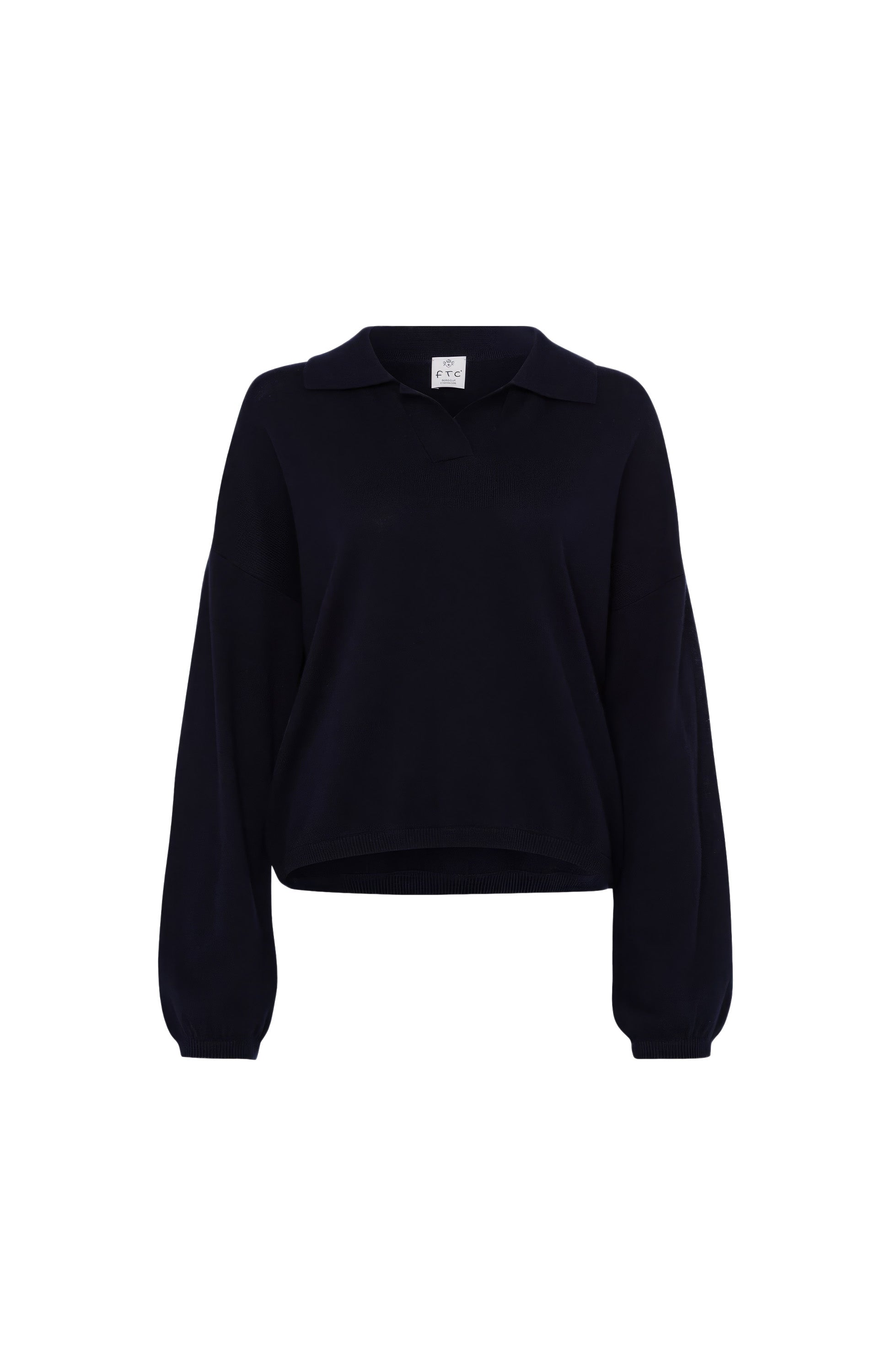 Ftc cashmere Black Polokraega kašmiirist sviiter image 6