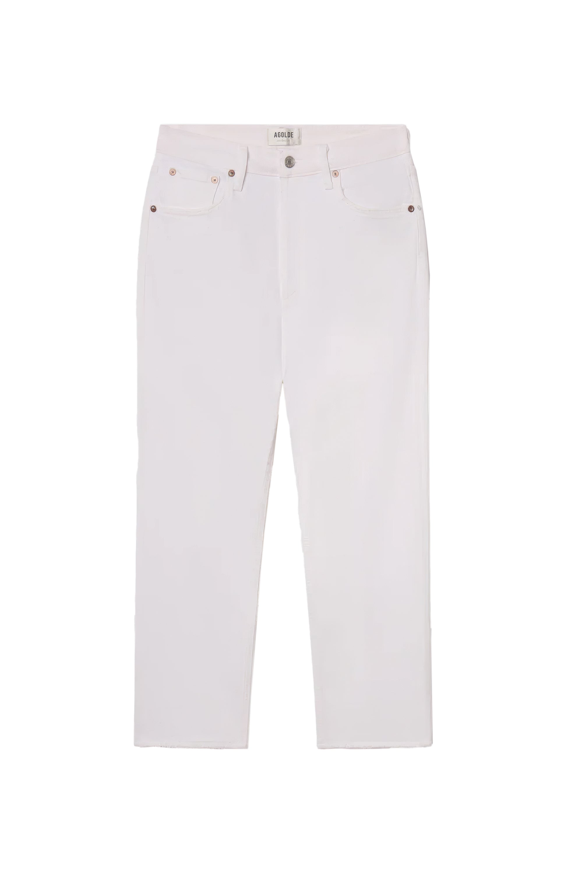 Agolde White Jeansy cropped riley image 10