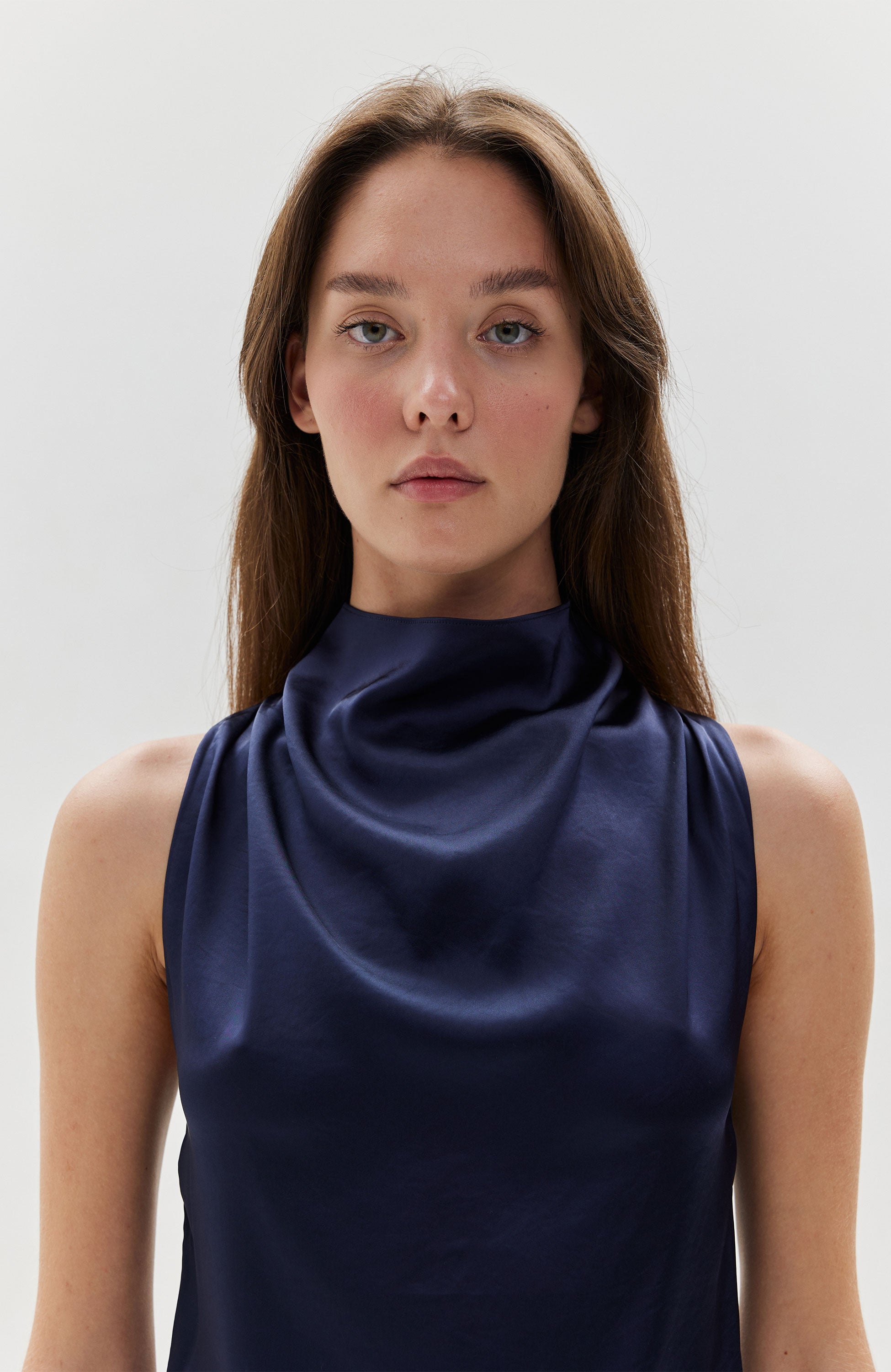 Tiger of sweden Navy Sleeveless draped top odisia image 5