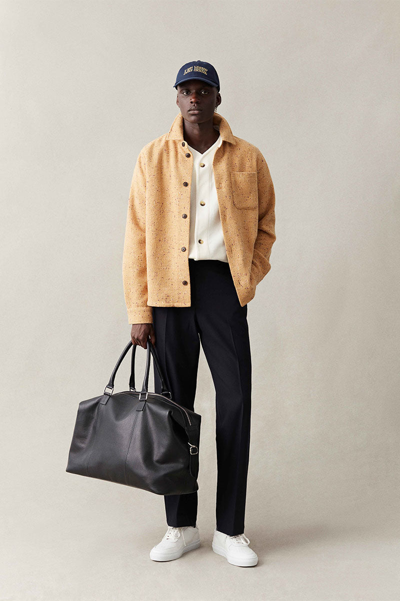 Bouclé overshirt LENNON and Regular suit trousers COMO
