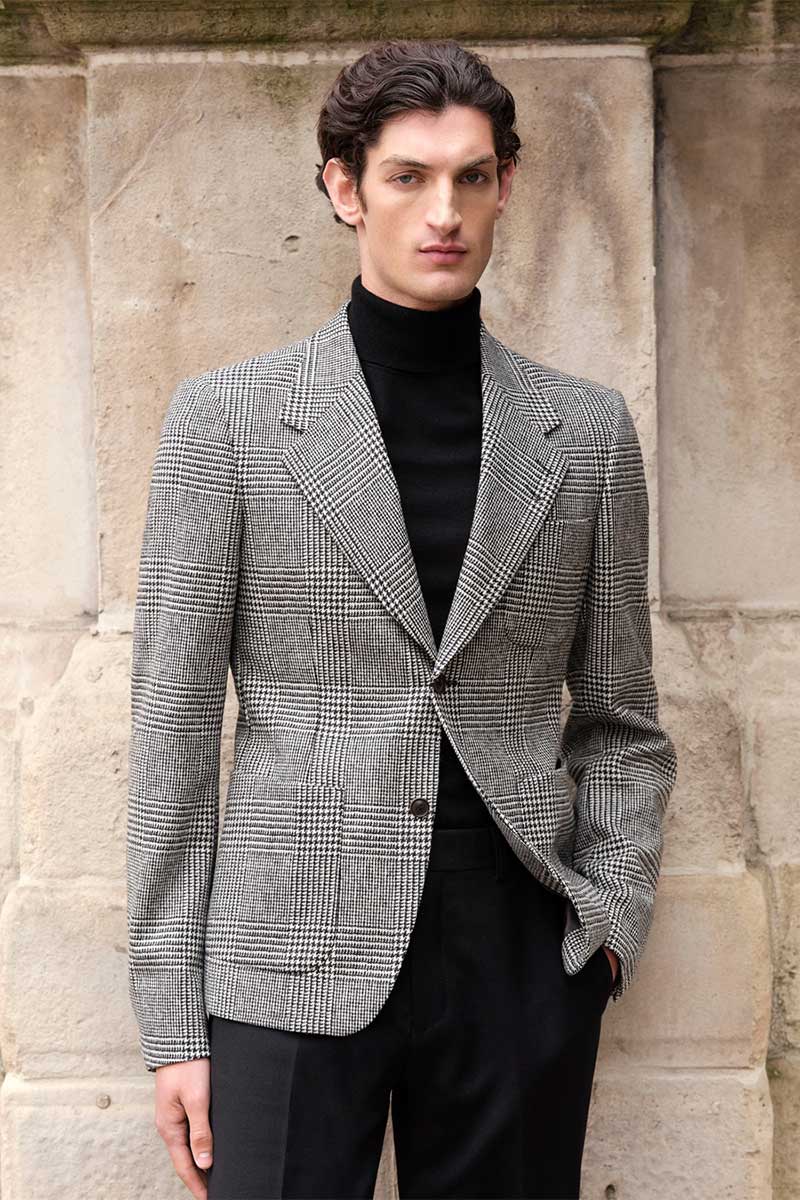 Casual wool jacket JAVIN P and Rollneck cashmere pullover