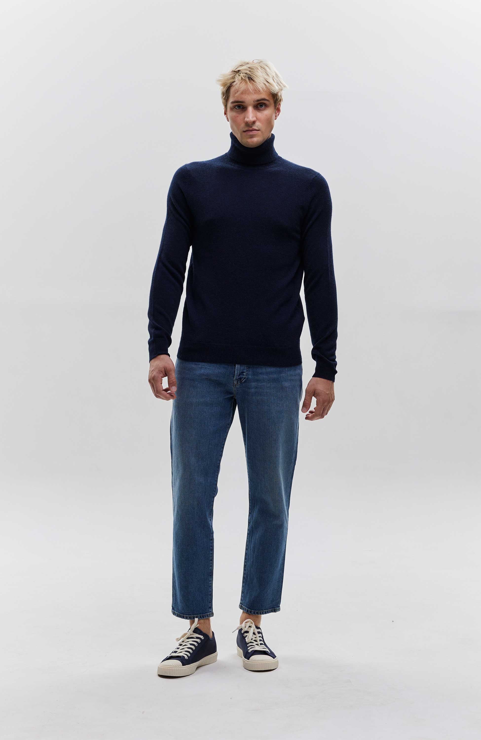Ftc cashmere Blue Rollneck cashmere pullover image 5