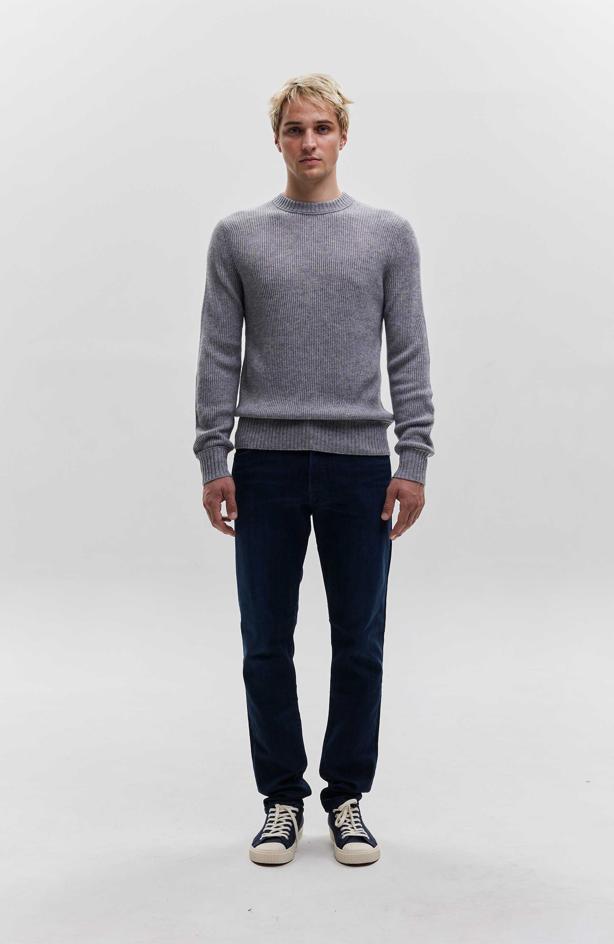 Ftc cashmere Grey Sweter z okrągłym dekoltem image 6
