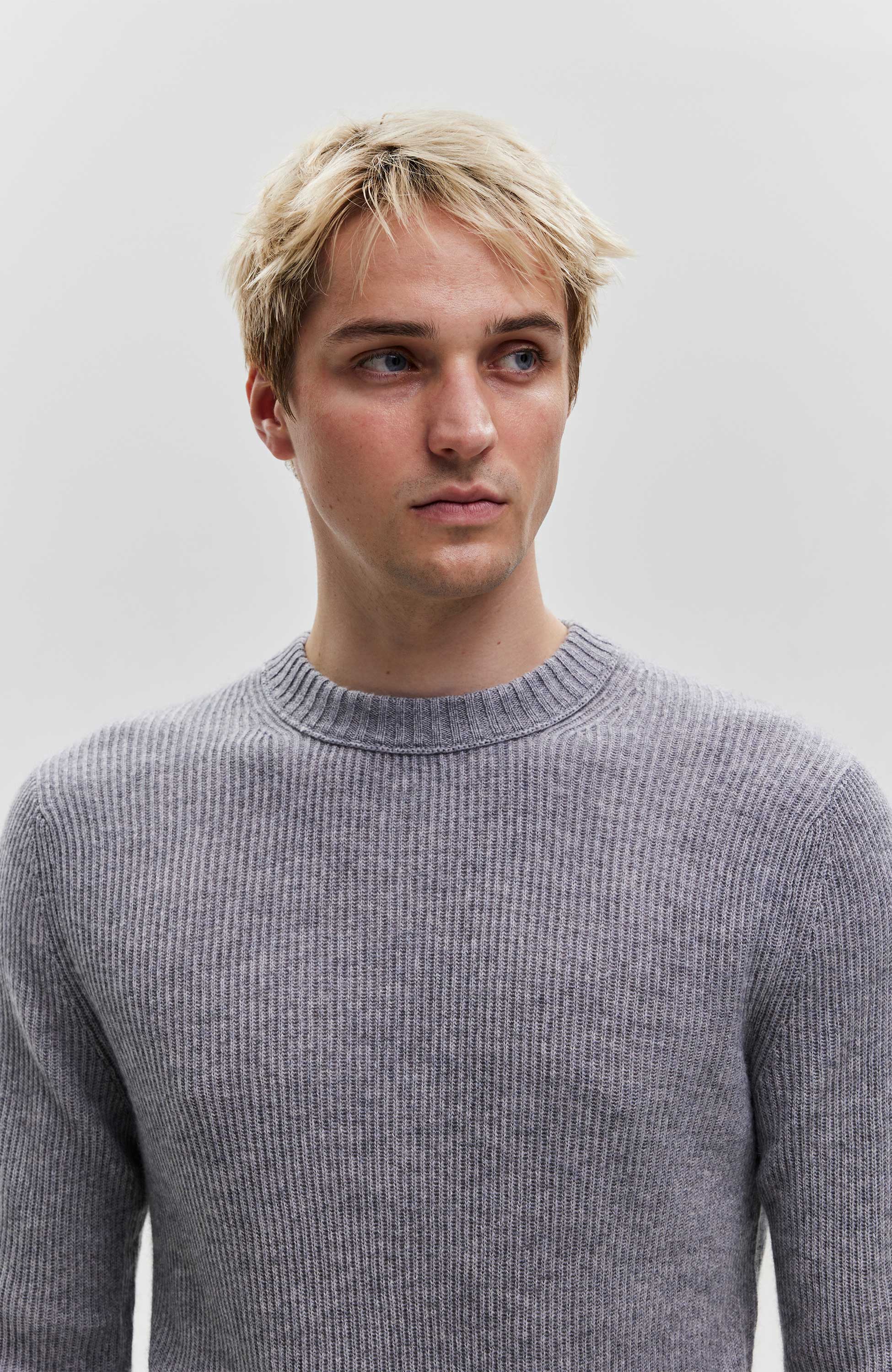 Ftc cashmere Grey Sweter z okrągłym dekoltem image 4