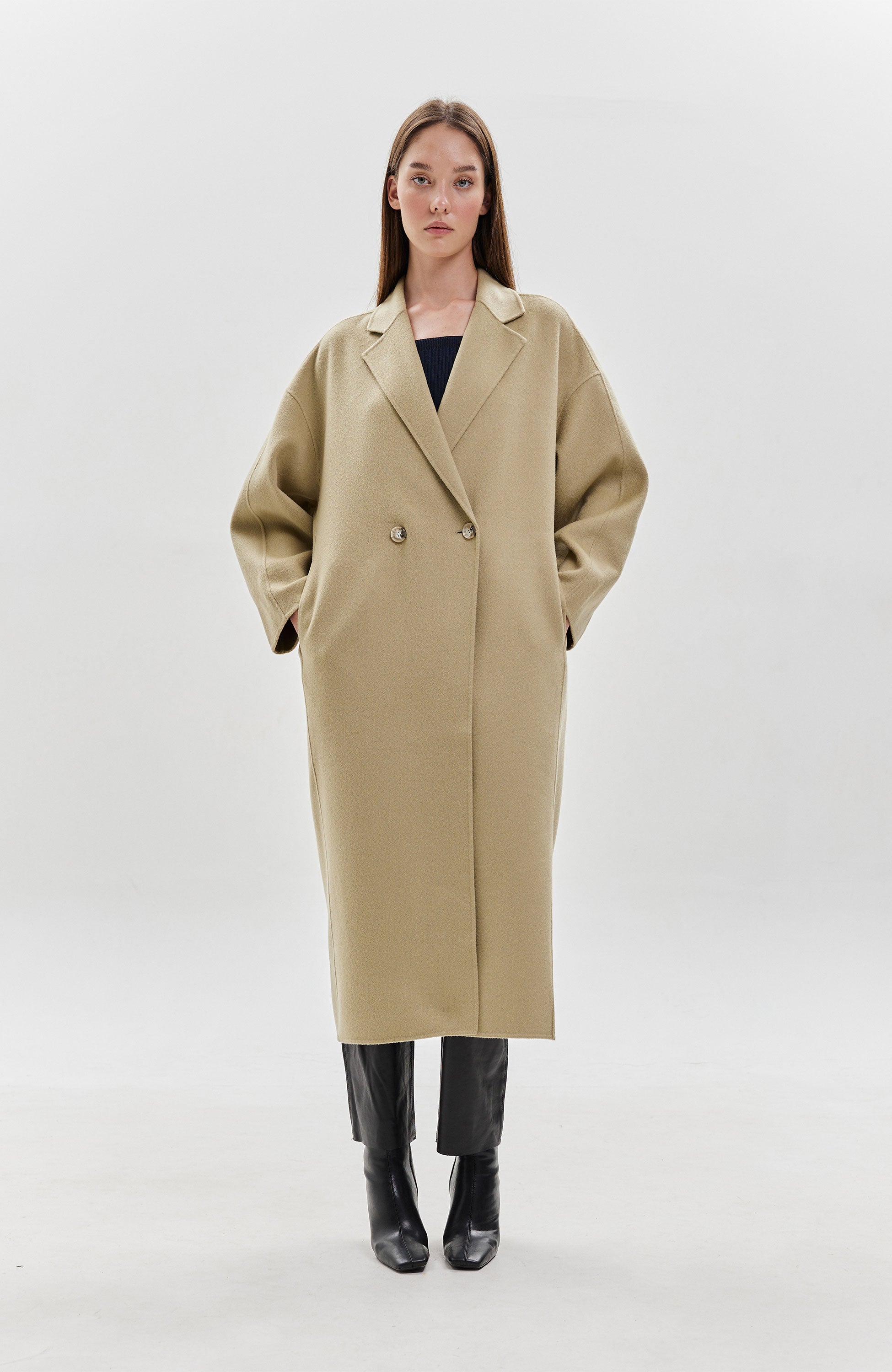 House of dagmar Green Oversize doublé coat image 5