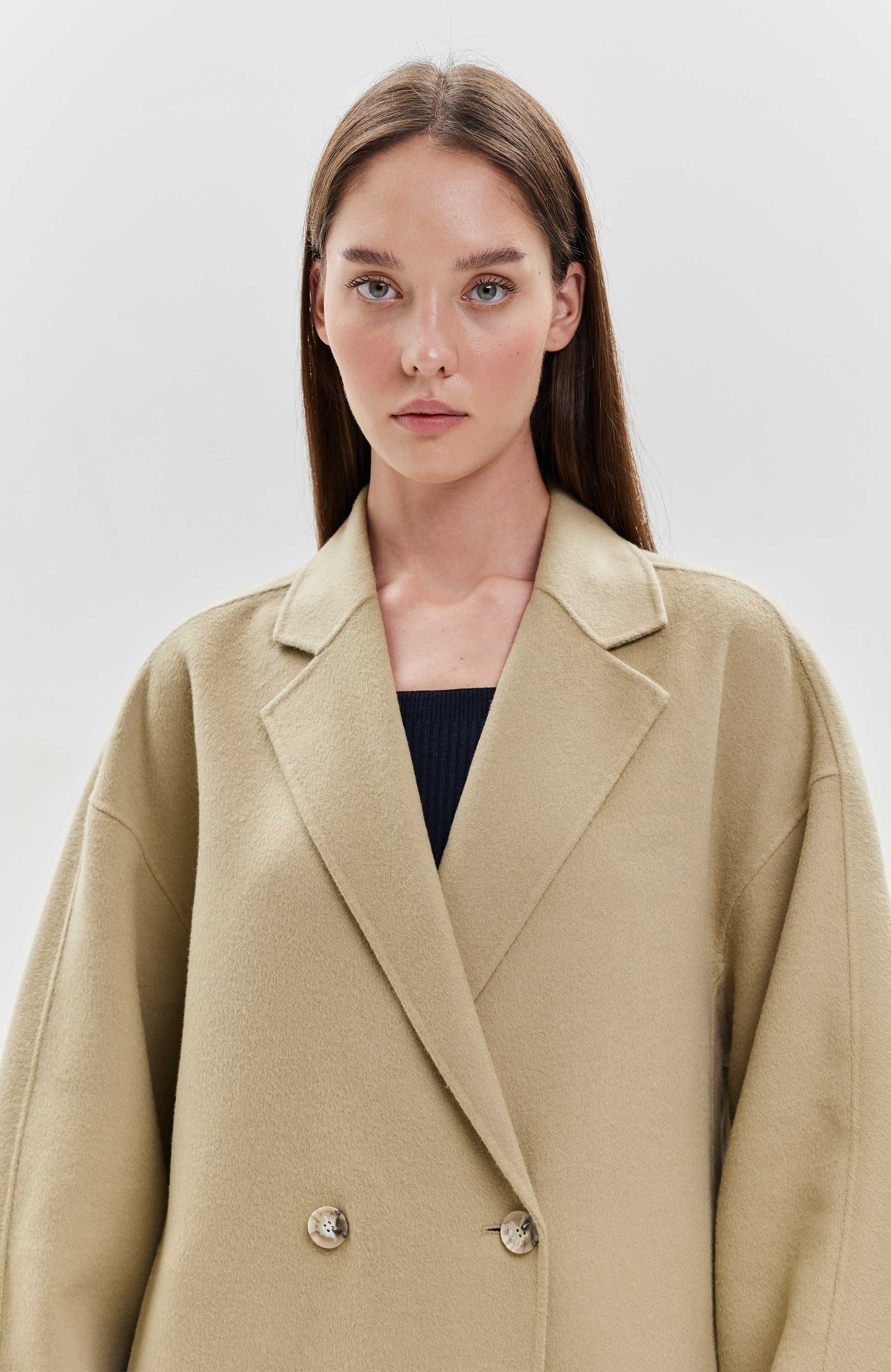 House of dagmar Green Oversize doublé coat image 10