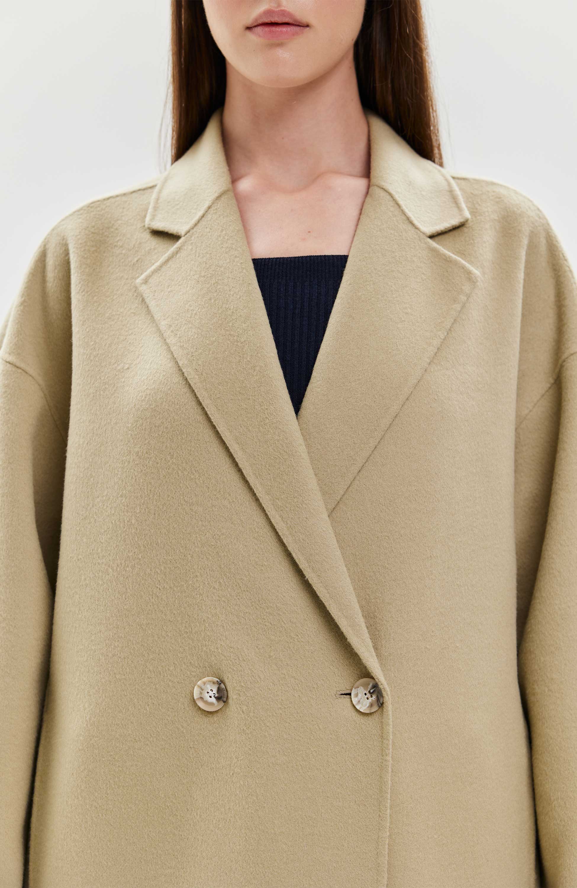 House of dagmar Green Oversize doublé coat image 8