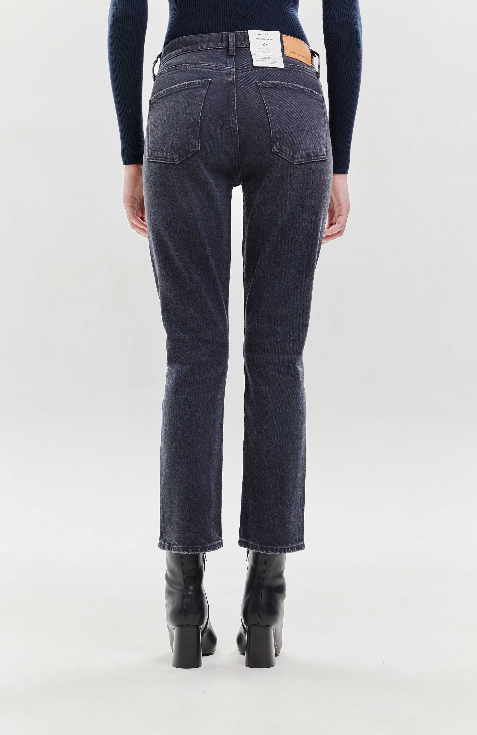 High-rise straight jeans CHARLOTTE