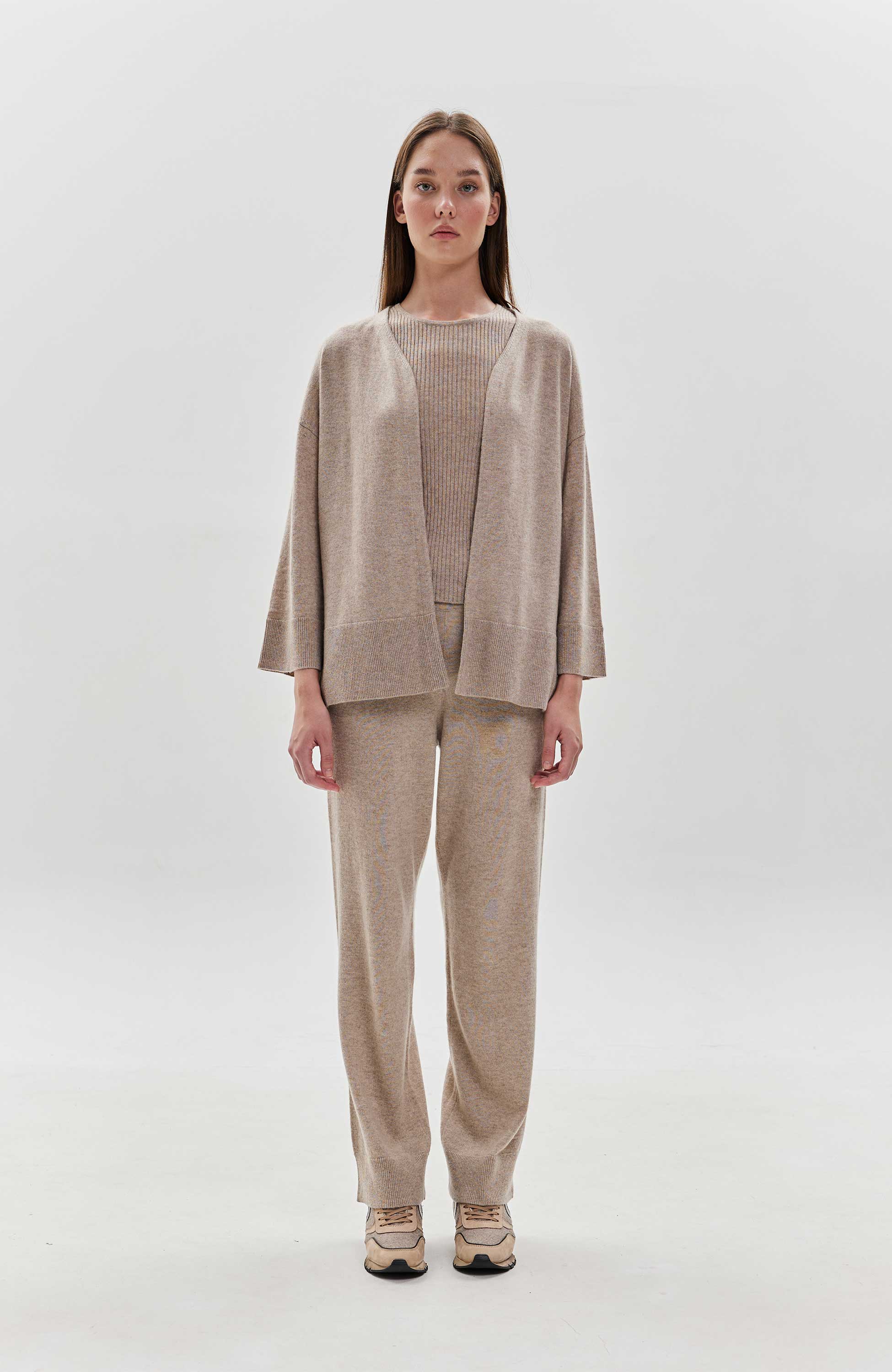 Ftc cashmere Beige Long cashmere cardigan image 6