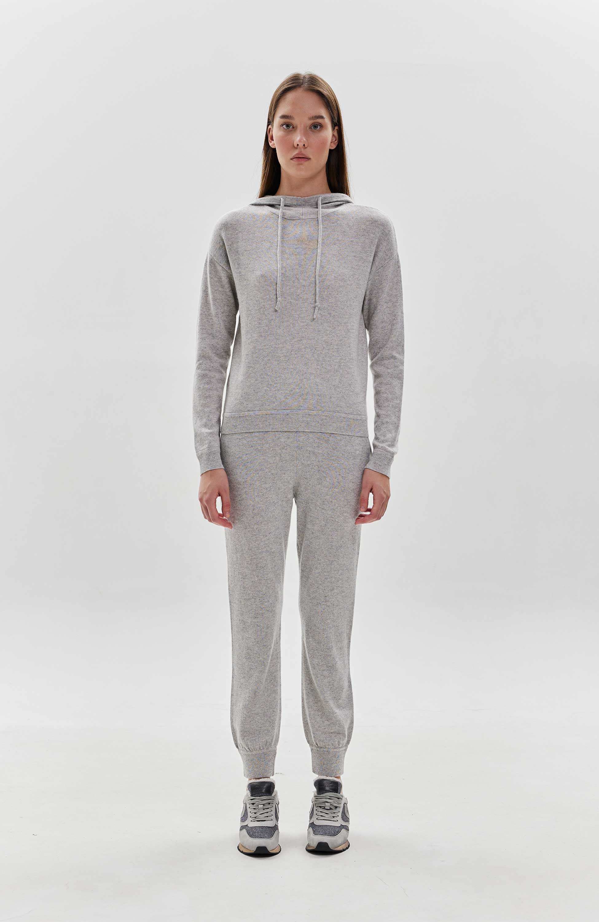 Ftc cashmere Grey Fine knit sweatpants image 1