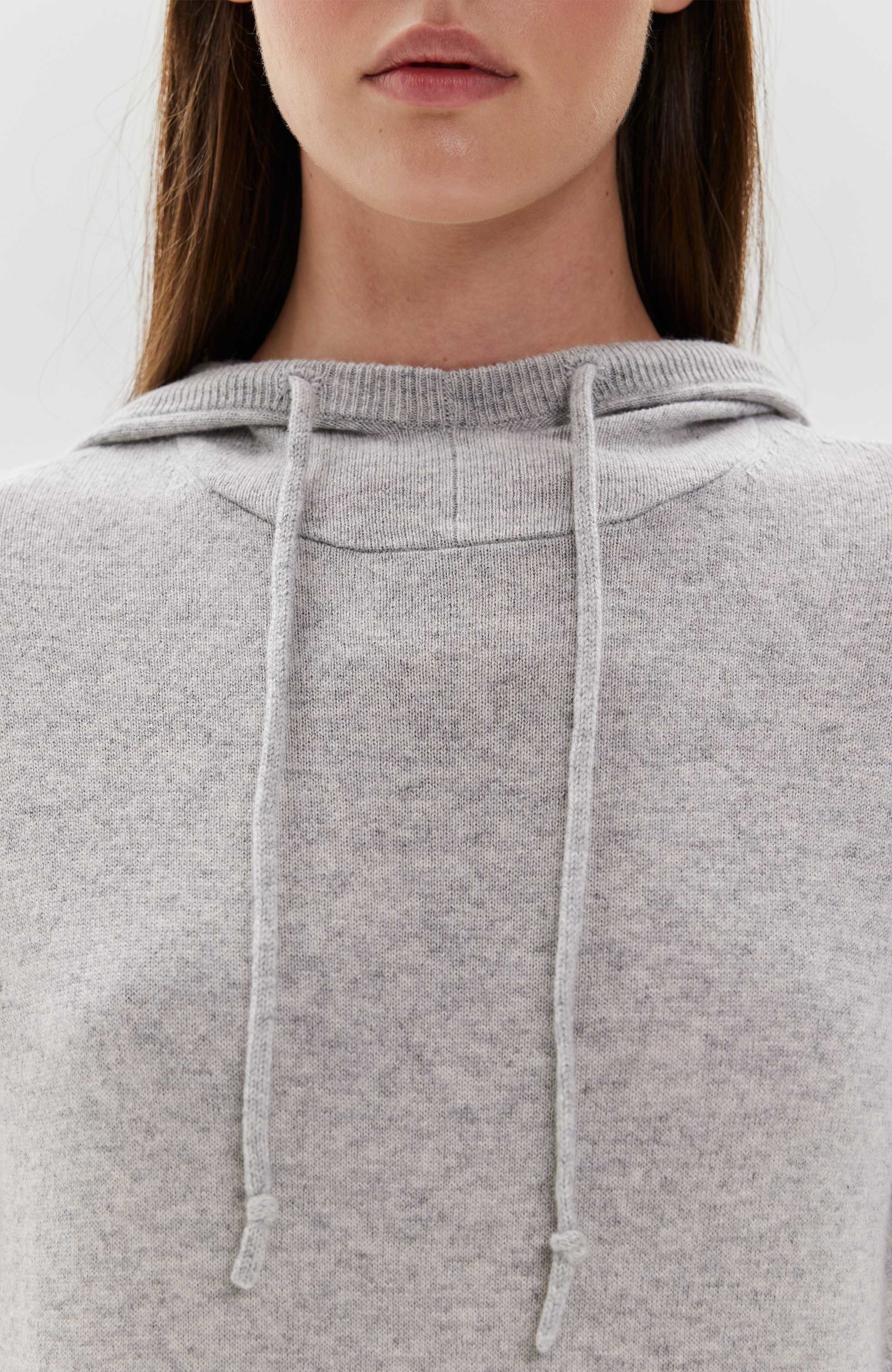 Ftc cashmere Grey Peenkoes kapuutsiga dressipluus image 6