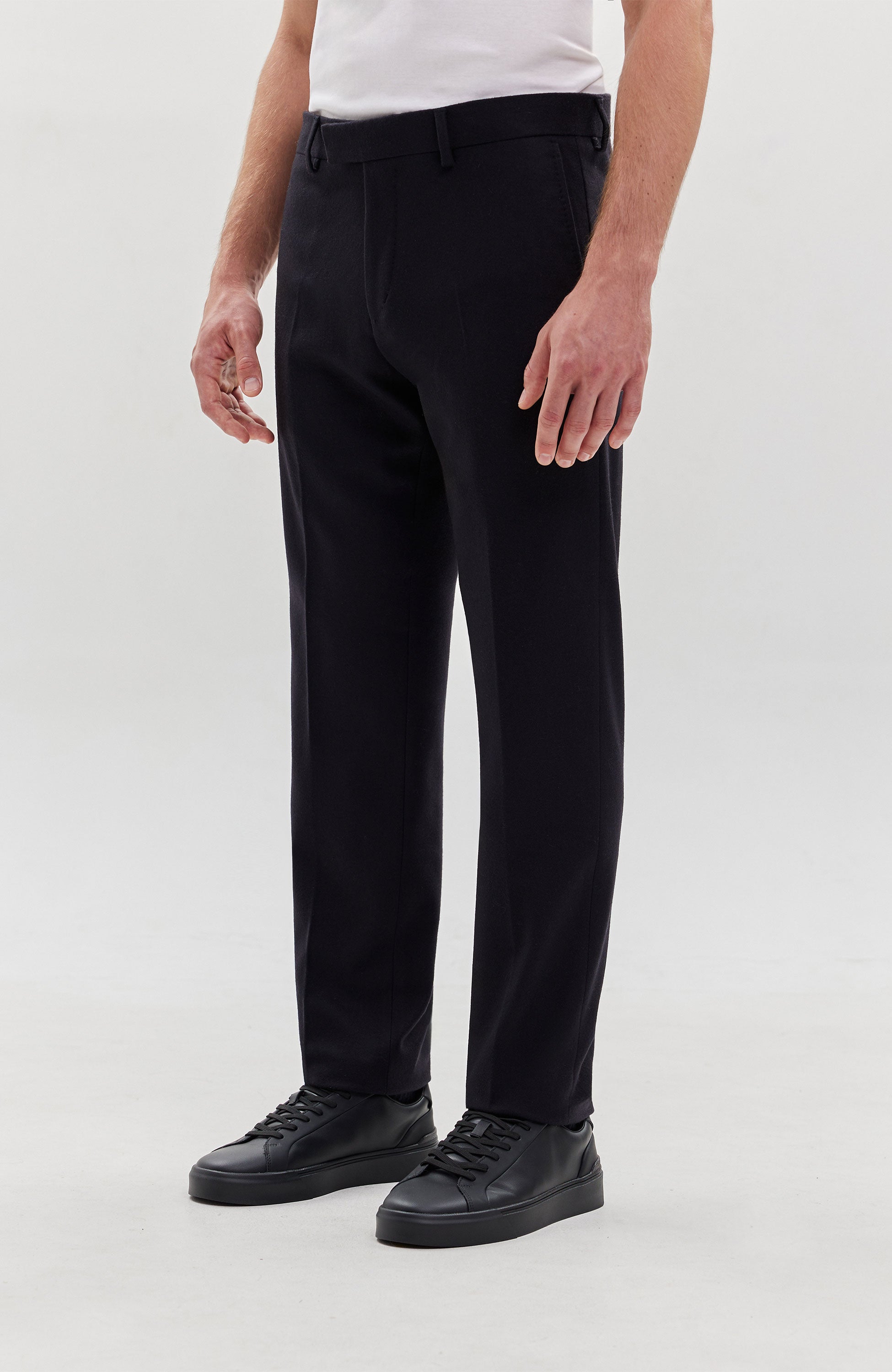 Tiger of sweden Black Straight-leg wool trousers tense image 3