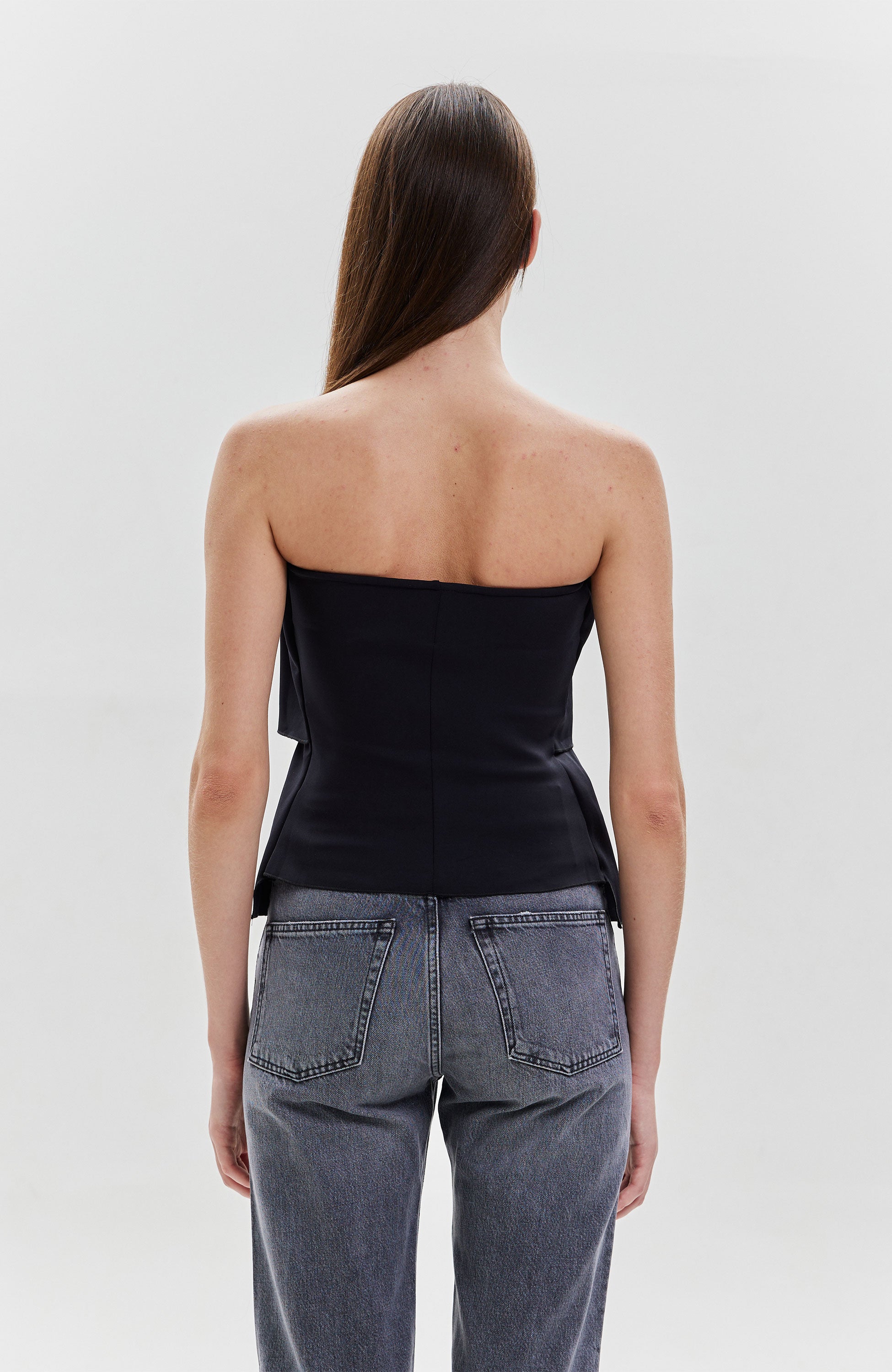 House of dagmar Black Sculpted tube top image 4