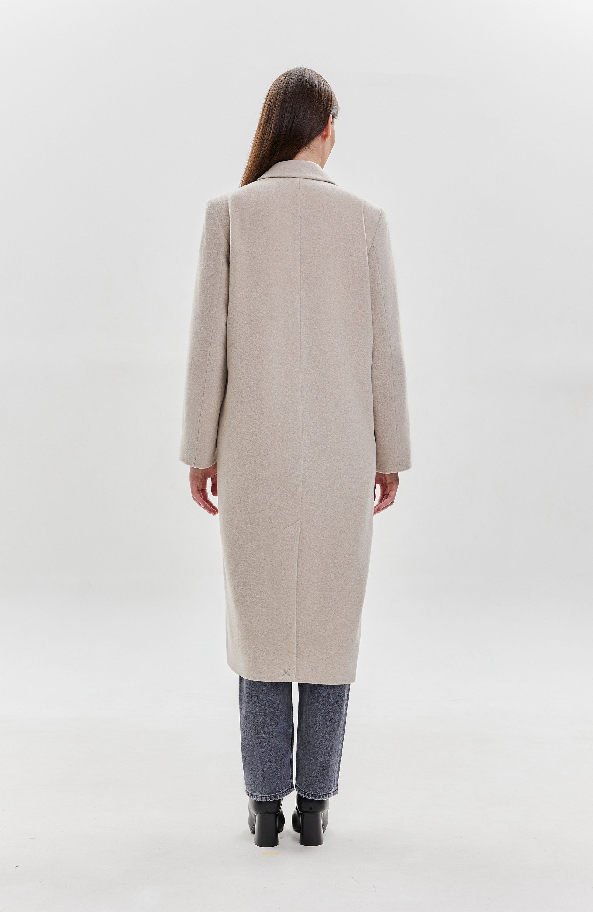 House of dagmar Beige Double breasted coat image 5