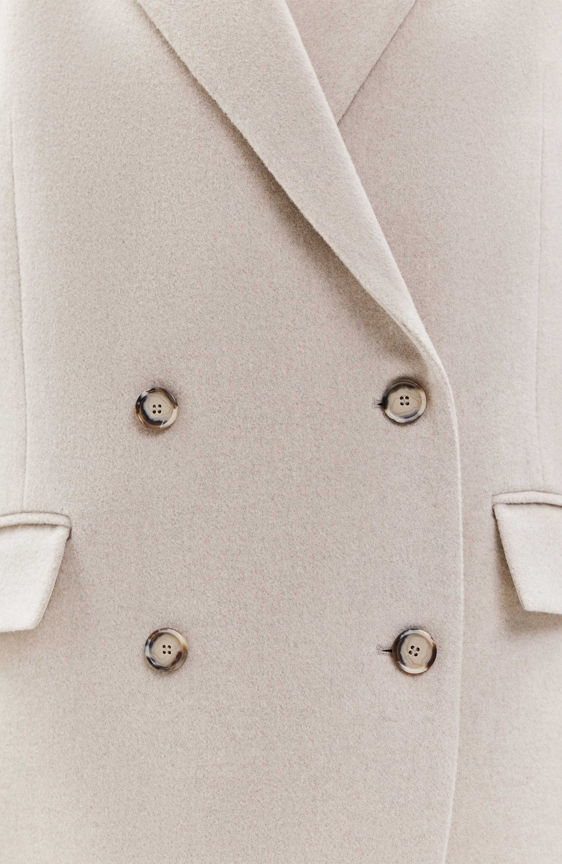 House of dagmar Beige Double breasted coat image 8