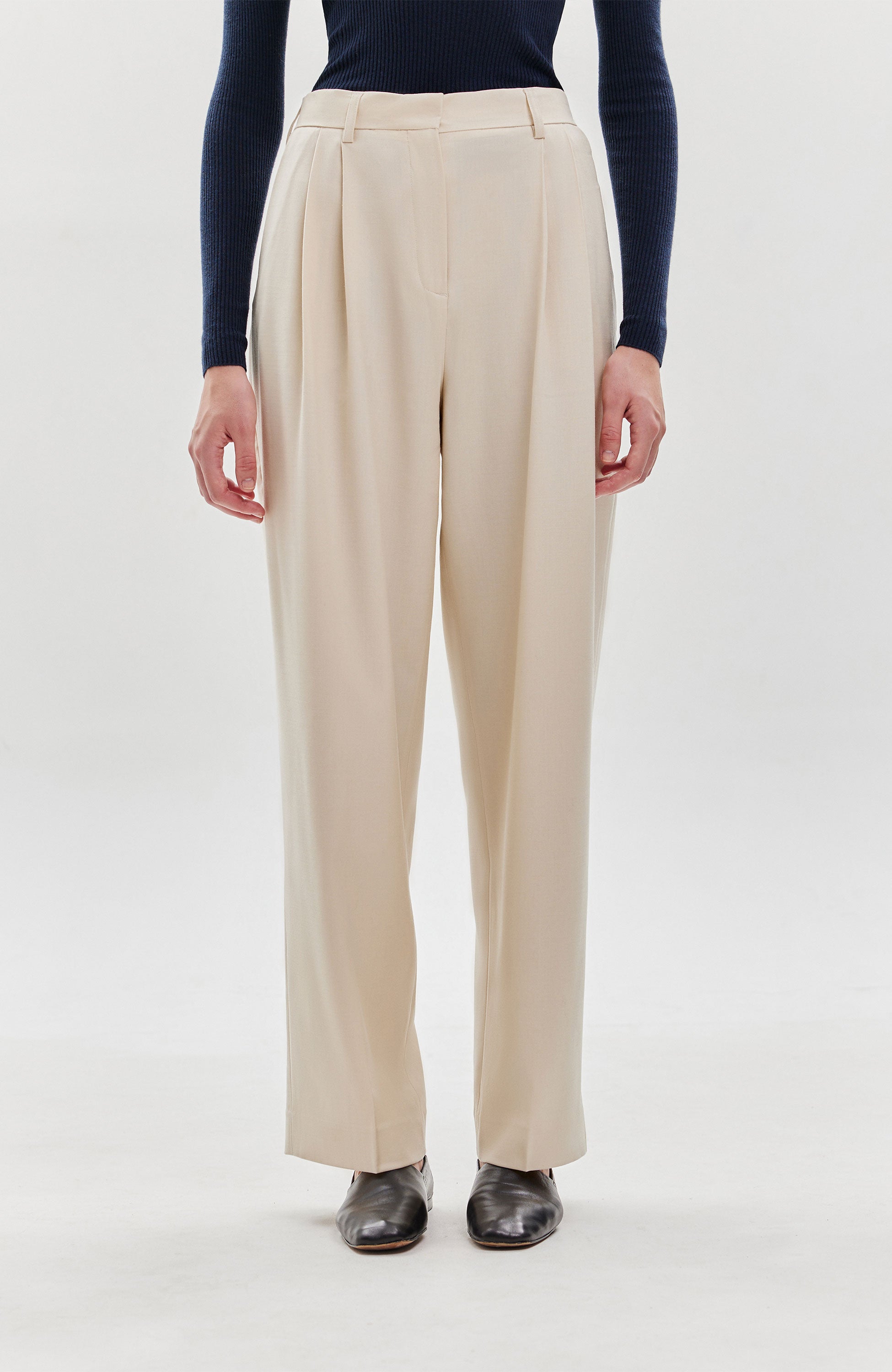 Wide suit trousers