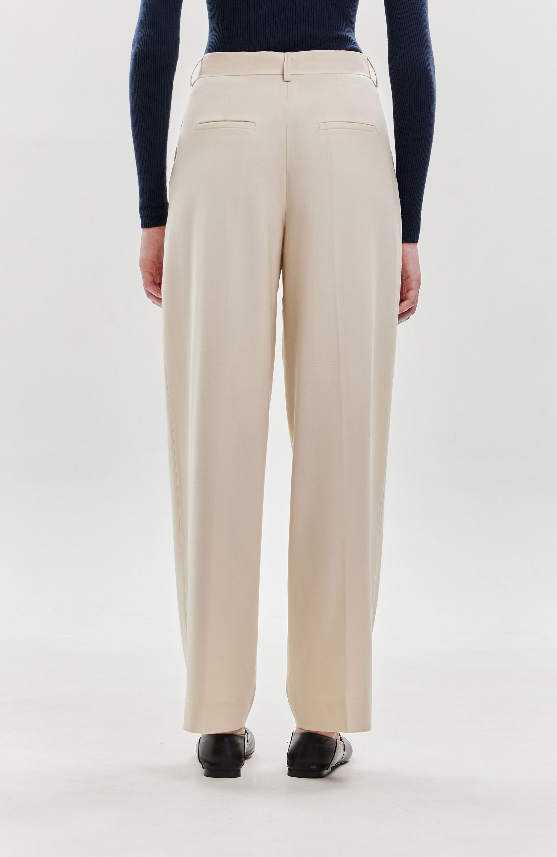 Wide suit trousers