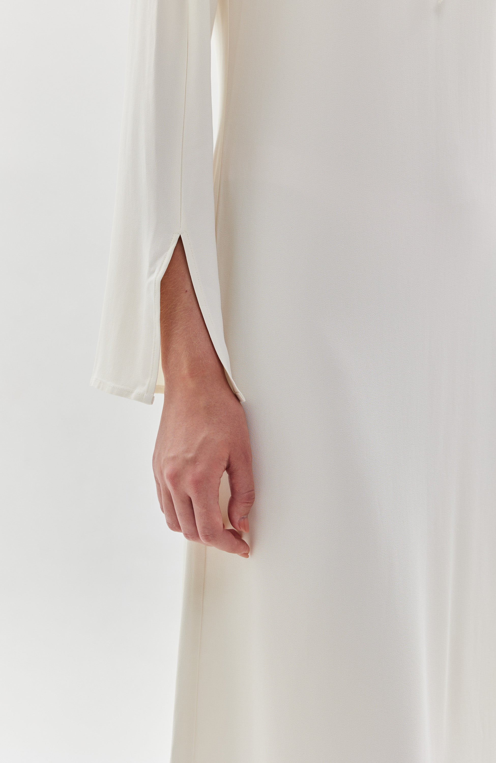Erika cavallini Neutral Bow-detailing longsleeve dress image 9