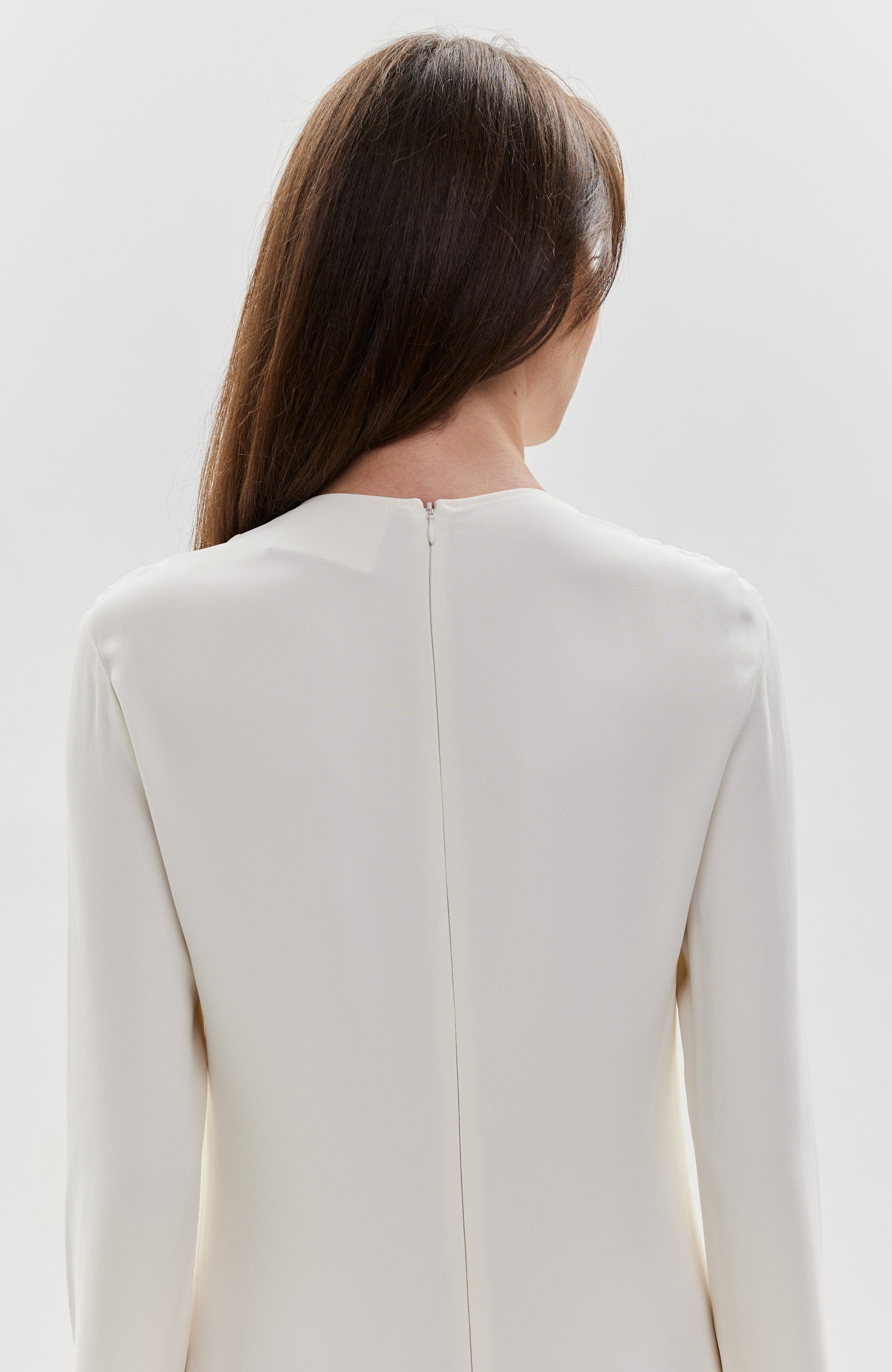 Erika cavallini Neutral Bow-detailing longsleeve dress image 8