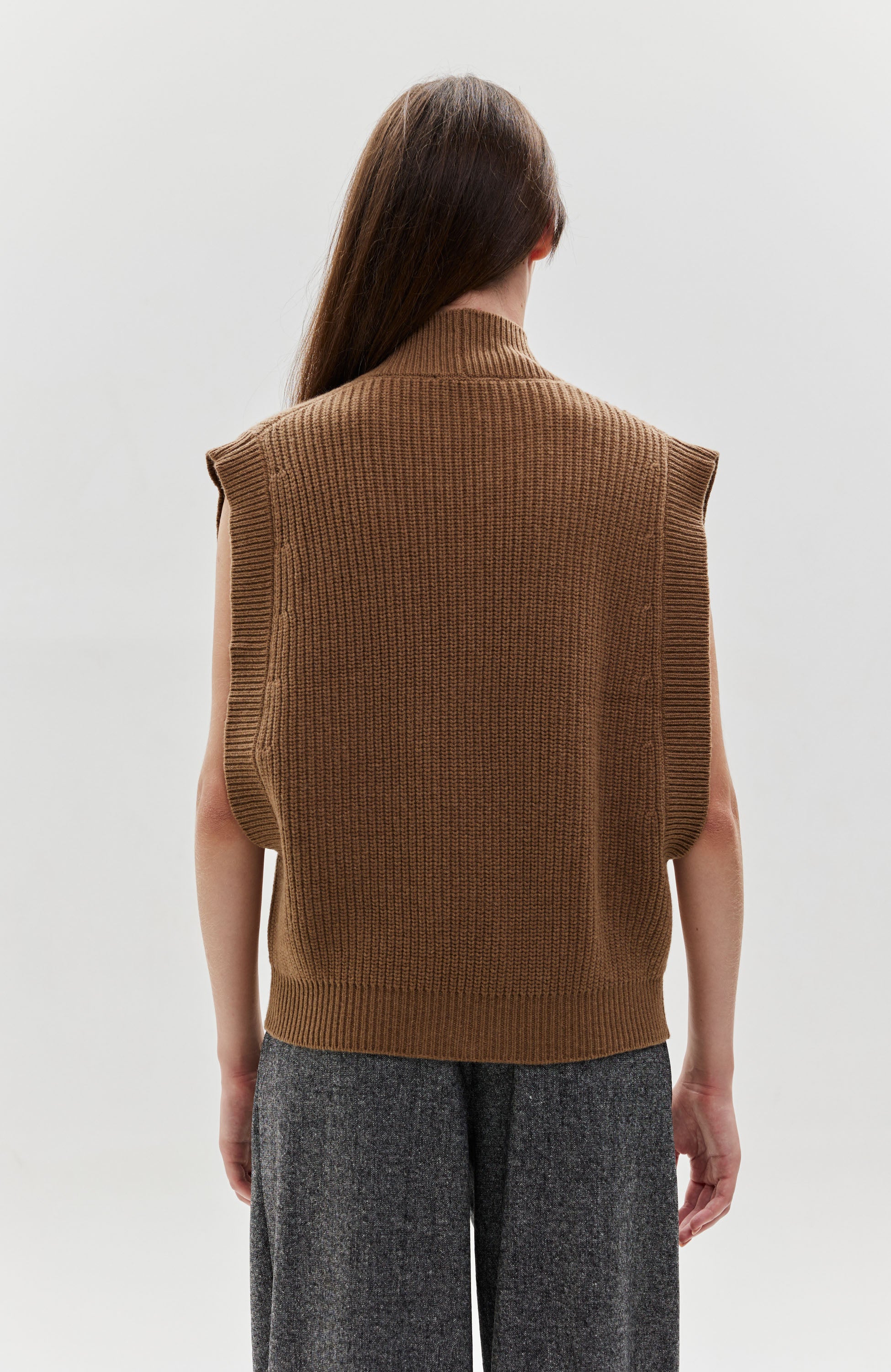 Erika cavallini Brown Dzianinowa kamizelka image 6