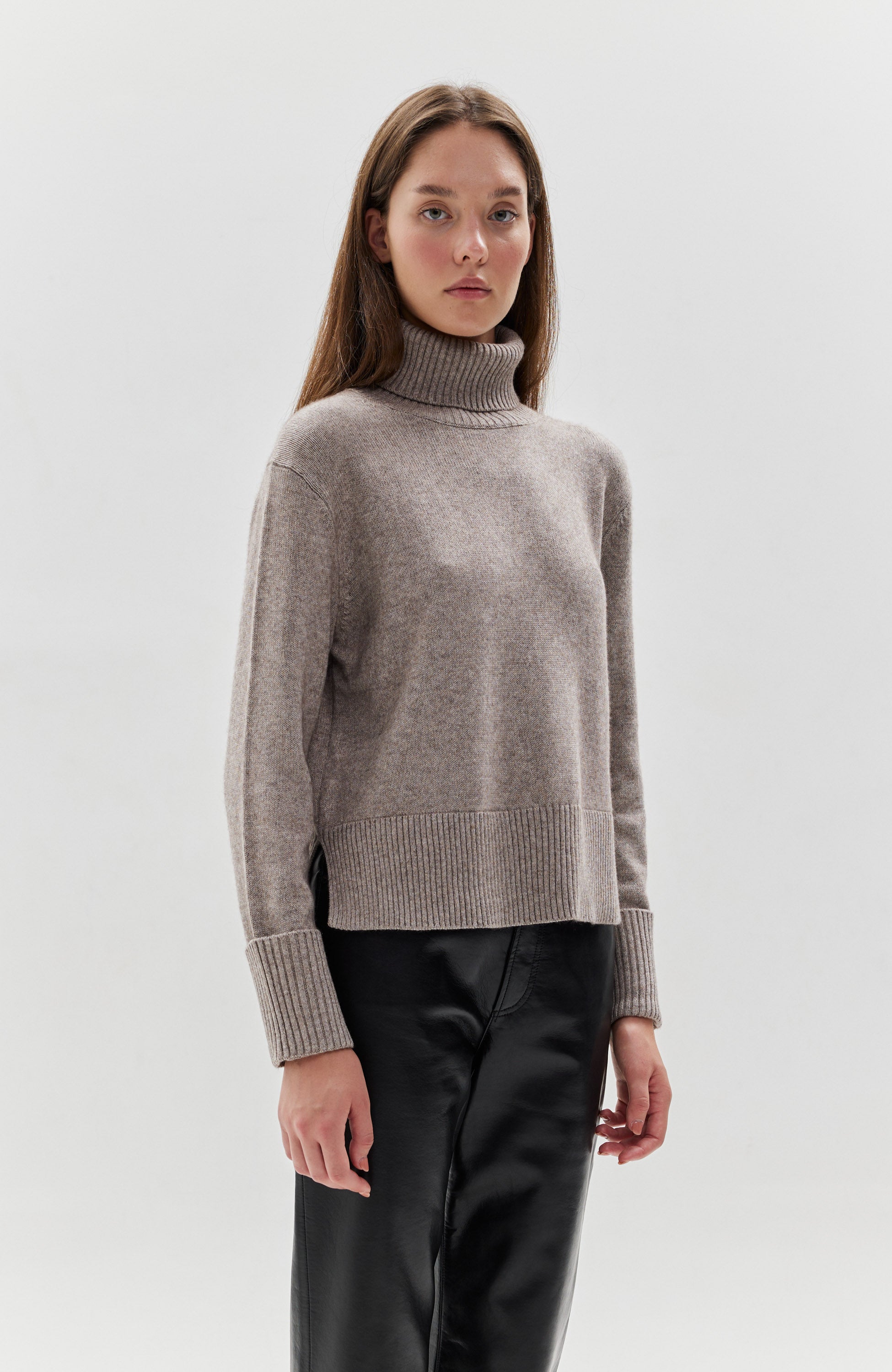 Relaxed-fit rollneck pullover