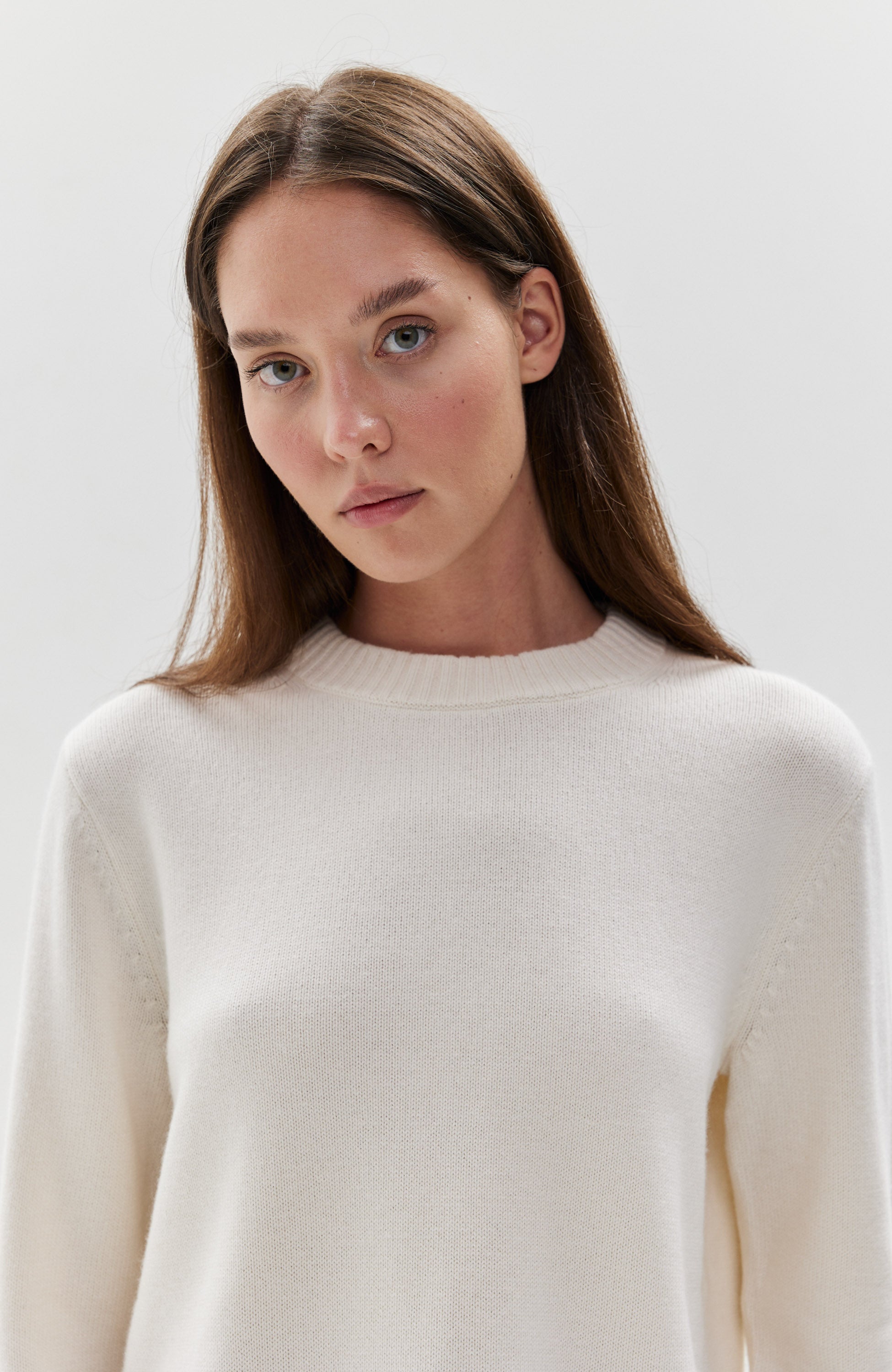 Ftc cashmere Neutral Relaxed-fit roundneck pullover image 4