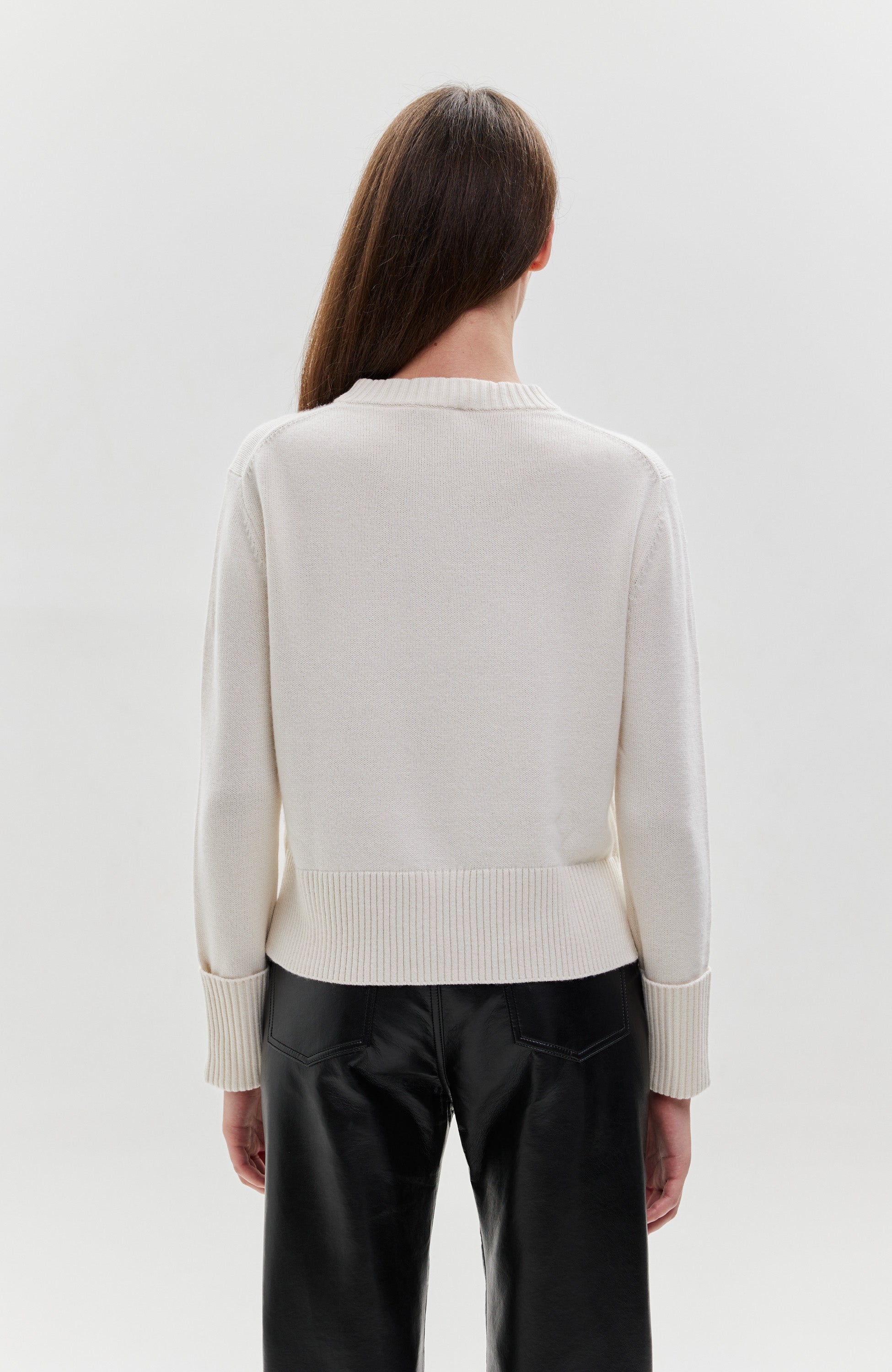 Ftc cashmere Neutral Relaxed-fit roundneck pullover image 3