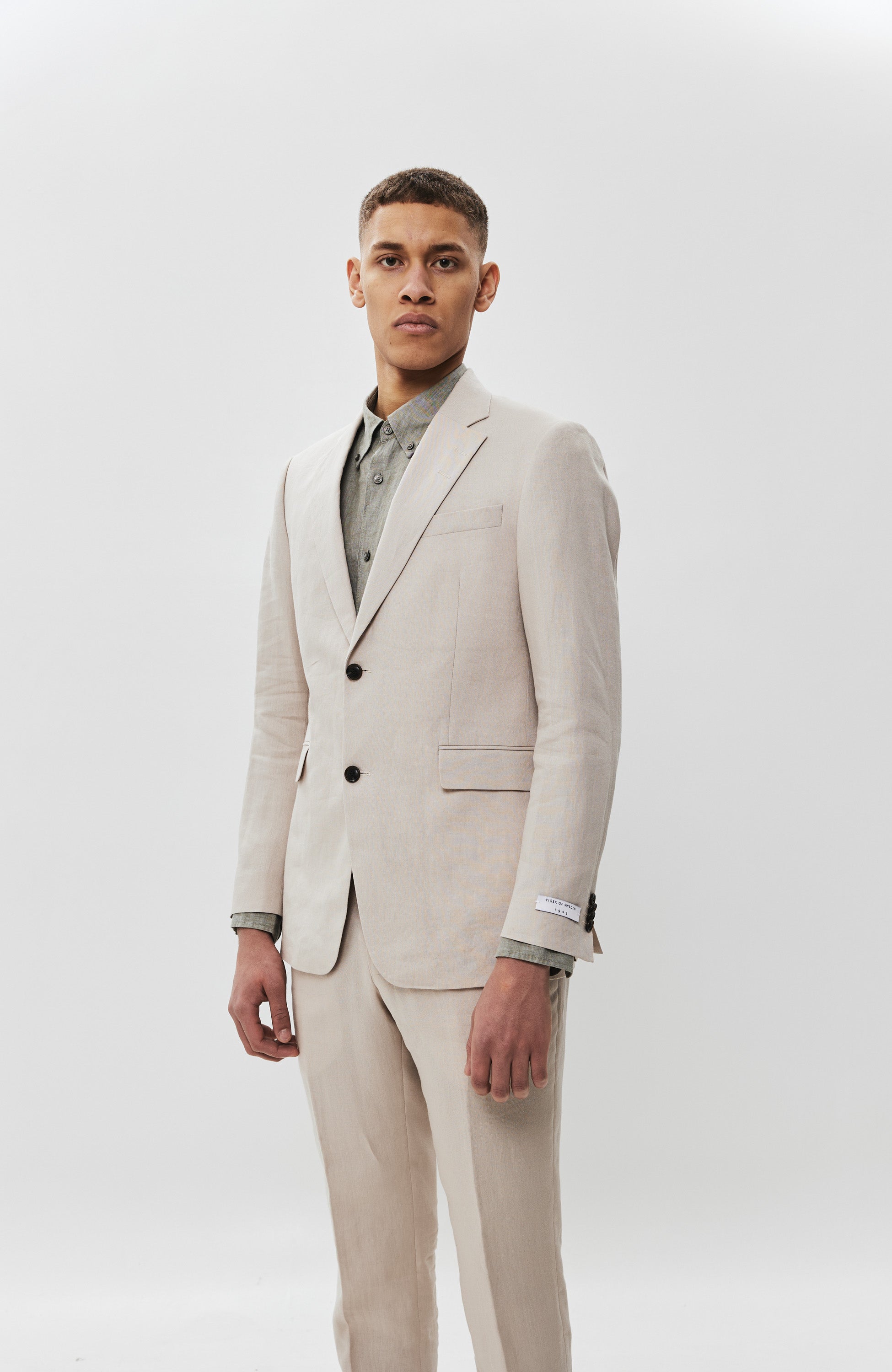 Tiger of sweden Neutral Linen blazer justinn image 3