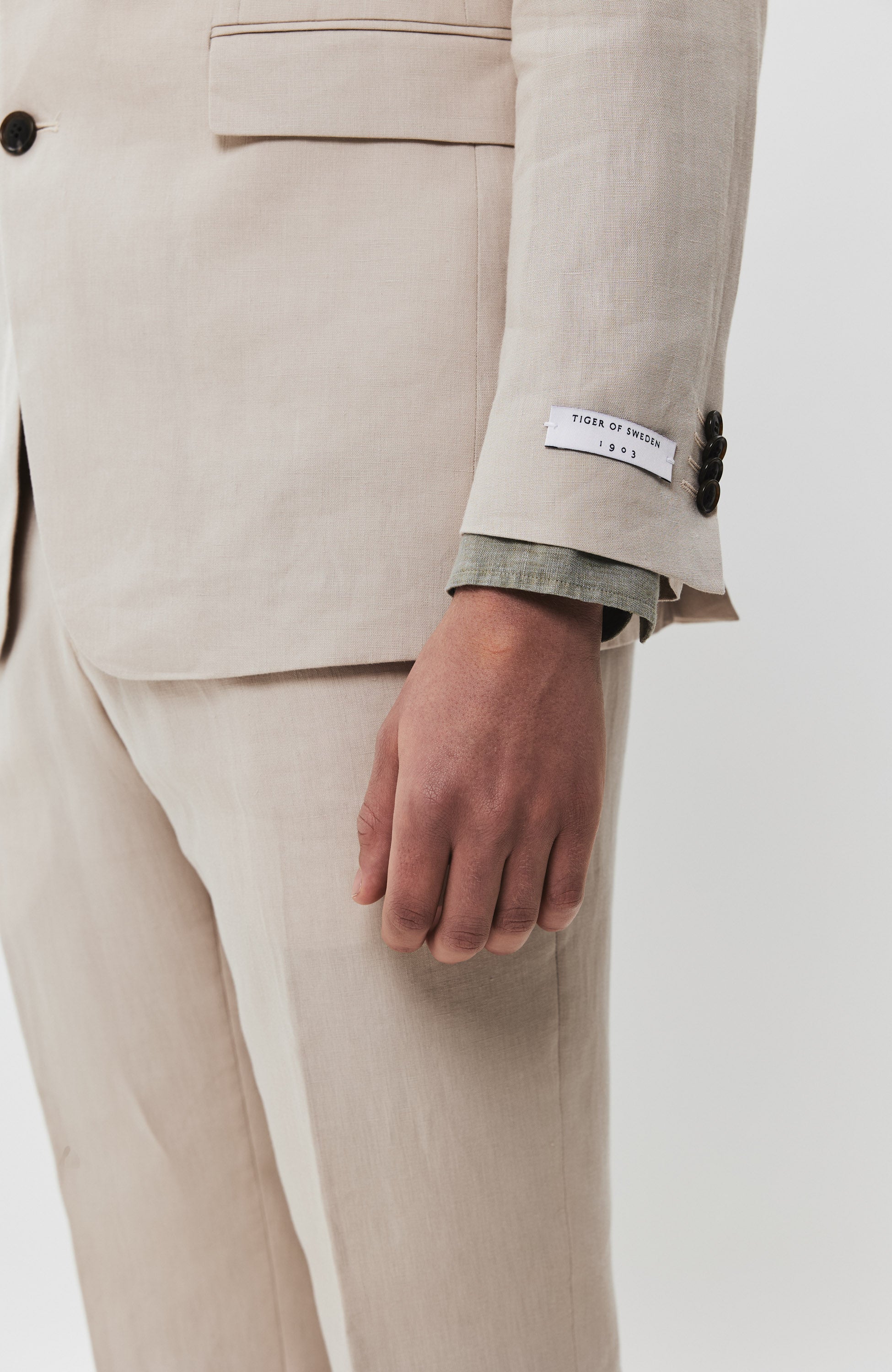 Tiger of sweden Neutral Linen blazer justinn image 6