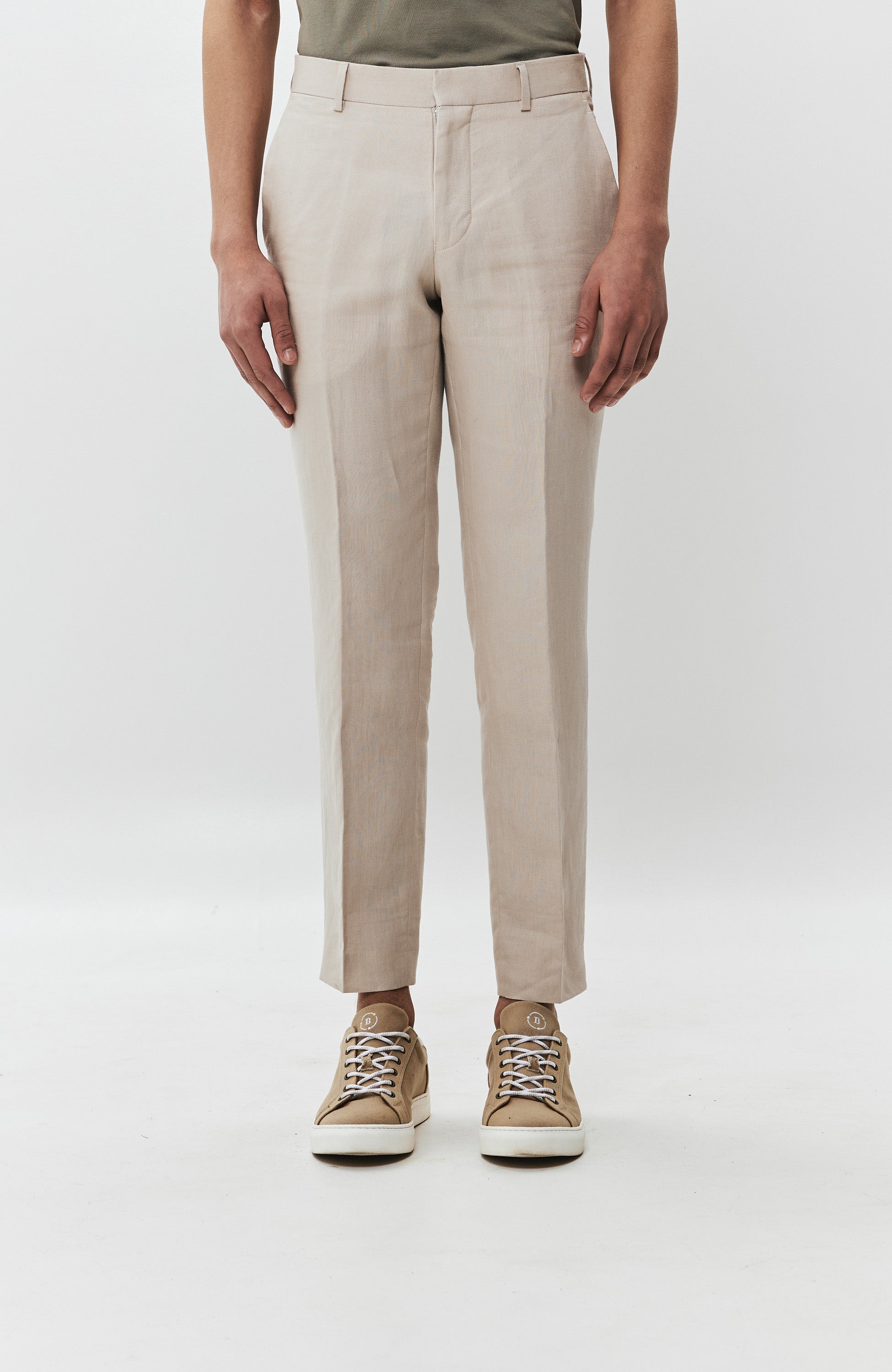 Linen straight-fit trousers TENUTAS
