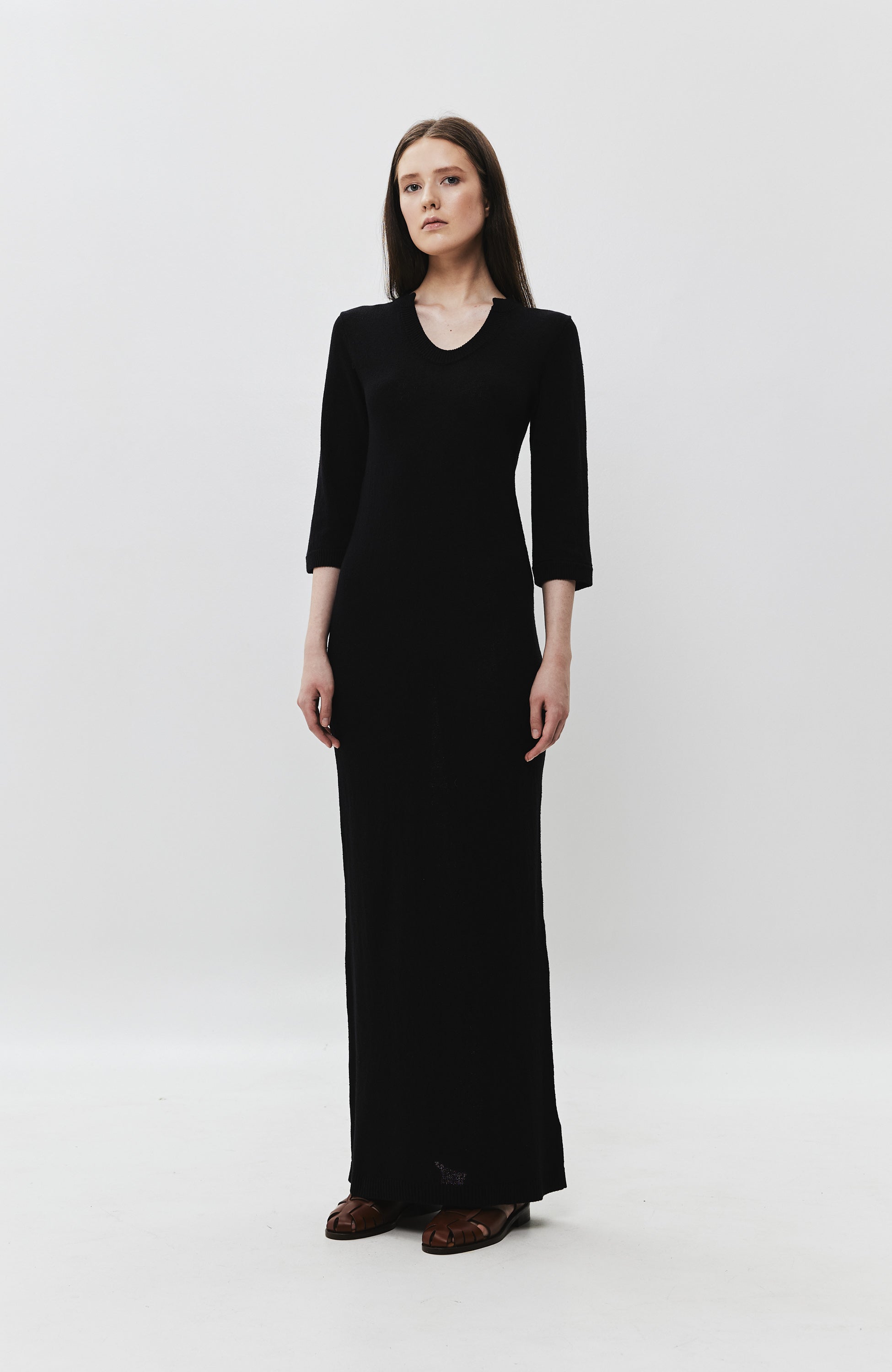 Tiger of sweden Black Shape-neck knit dress albenna image 1