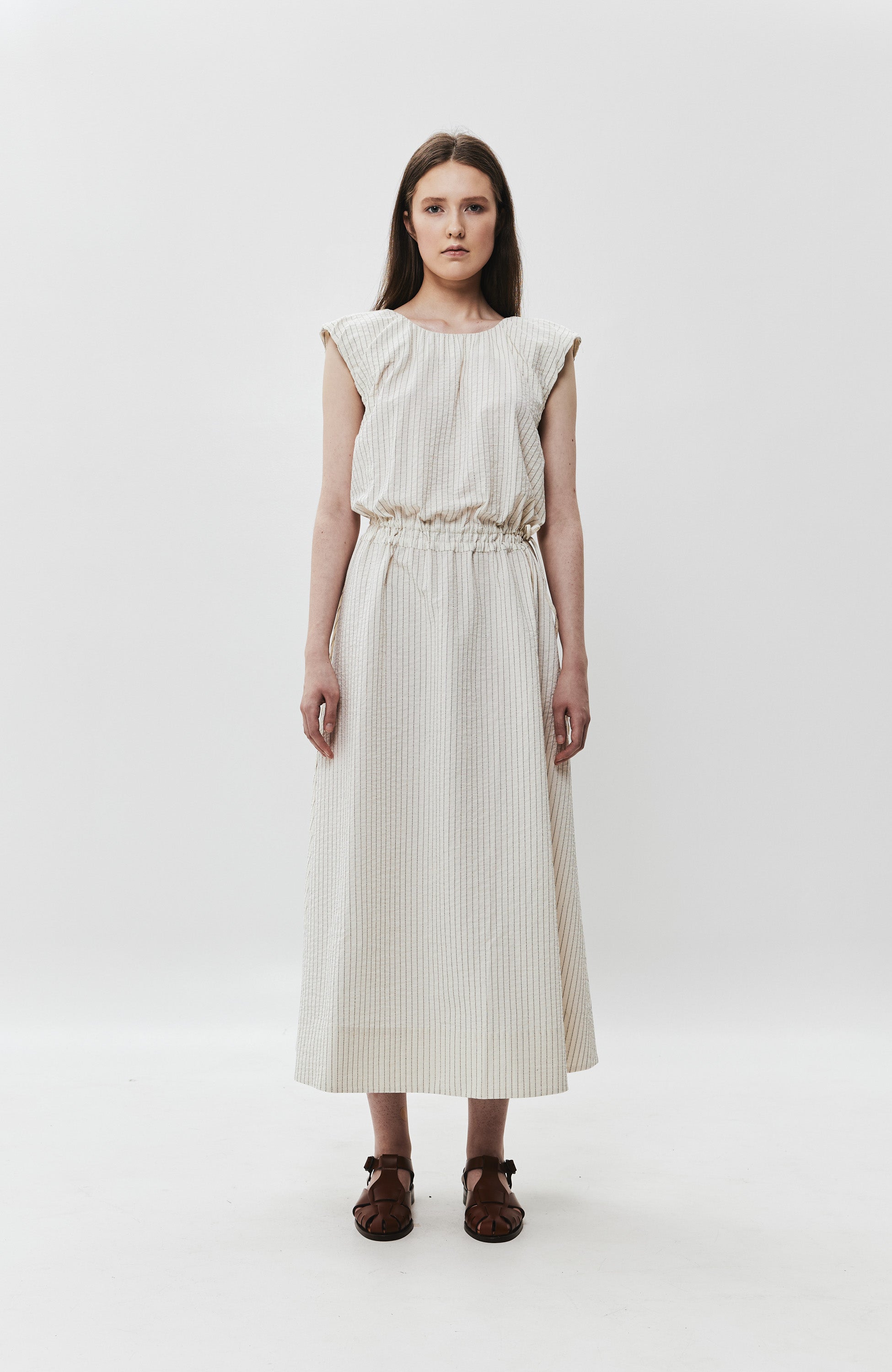 Ruffle cotton dress