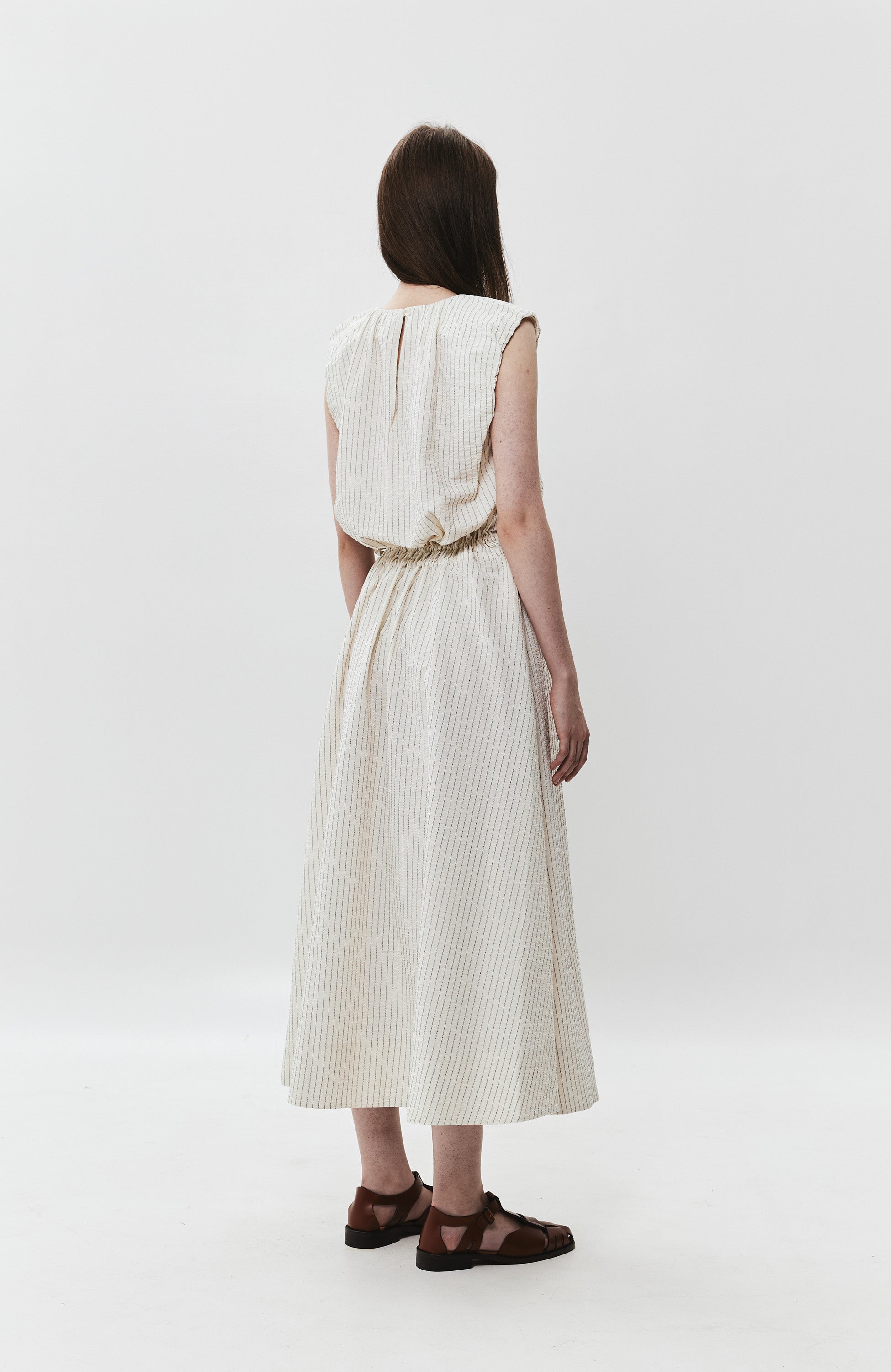 House of dagmar White Ruffle cotton dress image 8