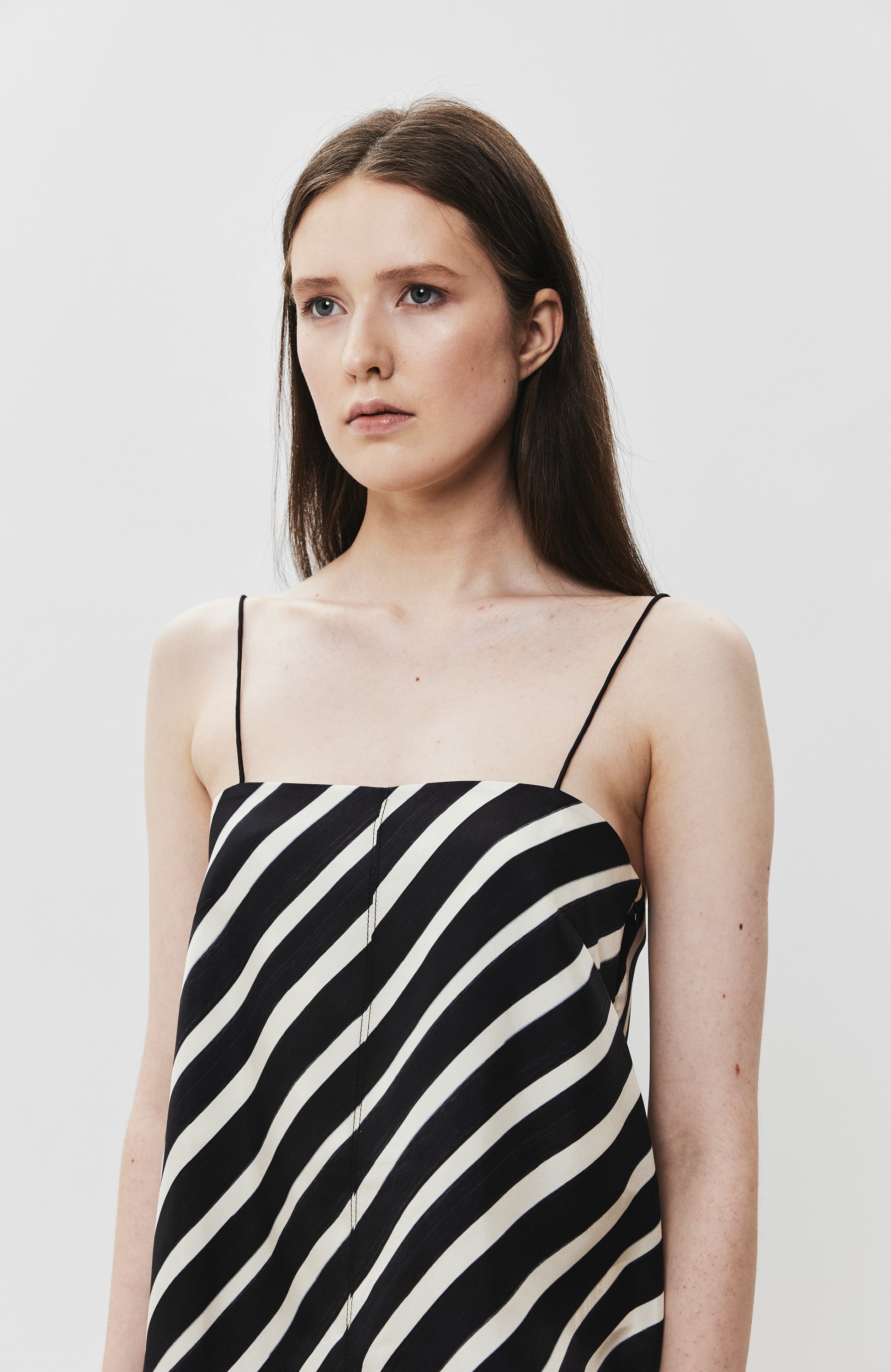 House of dagmar Black Striped silk top image 4