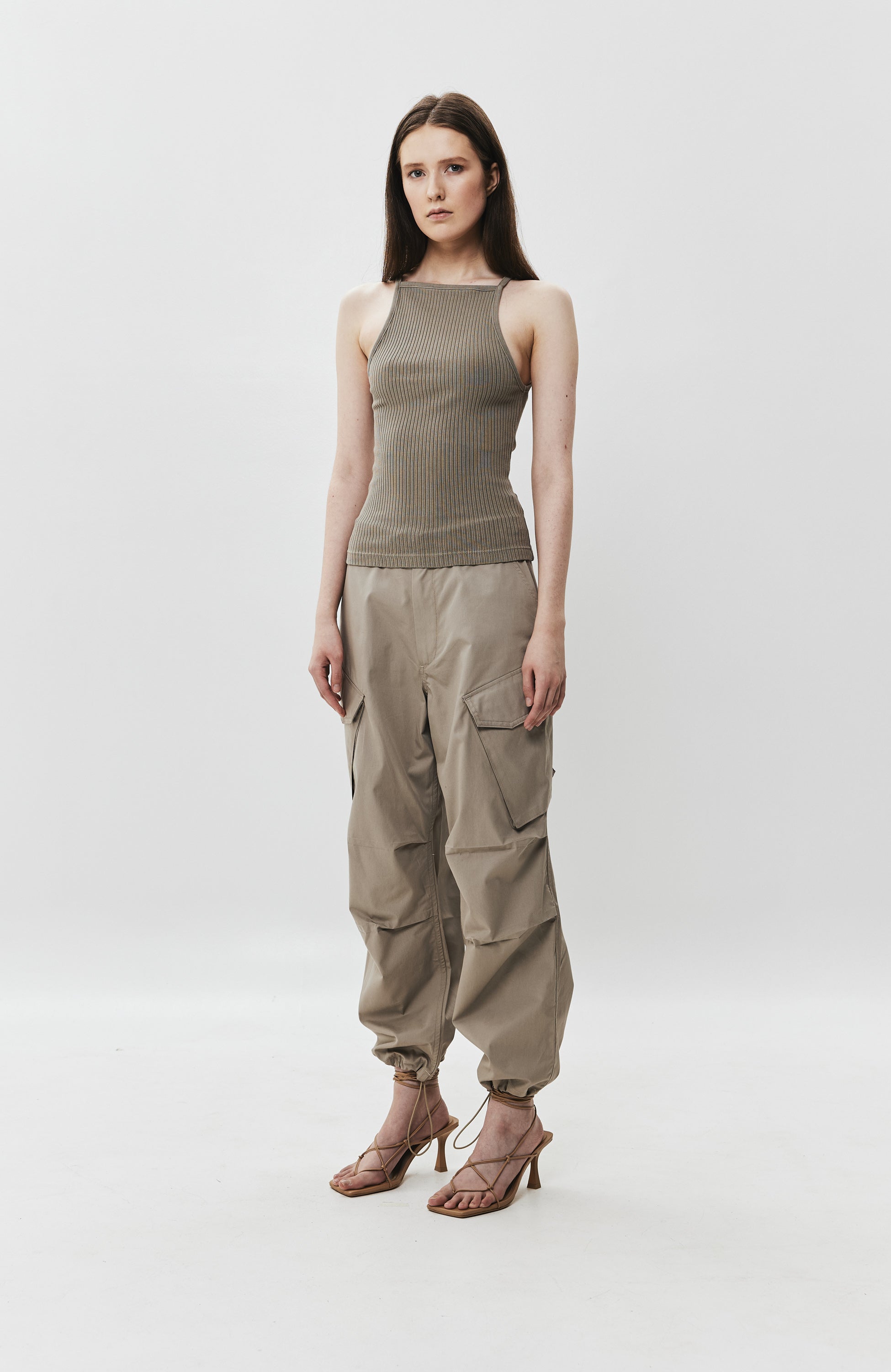 Agolde Neutral Cargo cotton trousers ginerva image 9